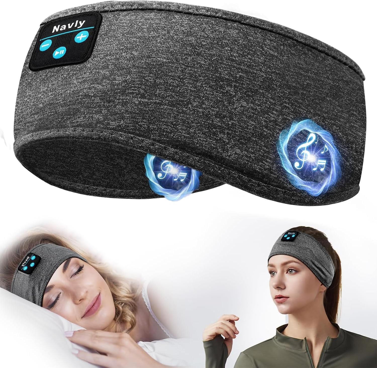 Detalle de Navly Auriculares para Dormir Bluetooth 11 h
