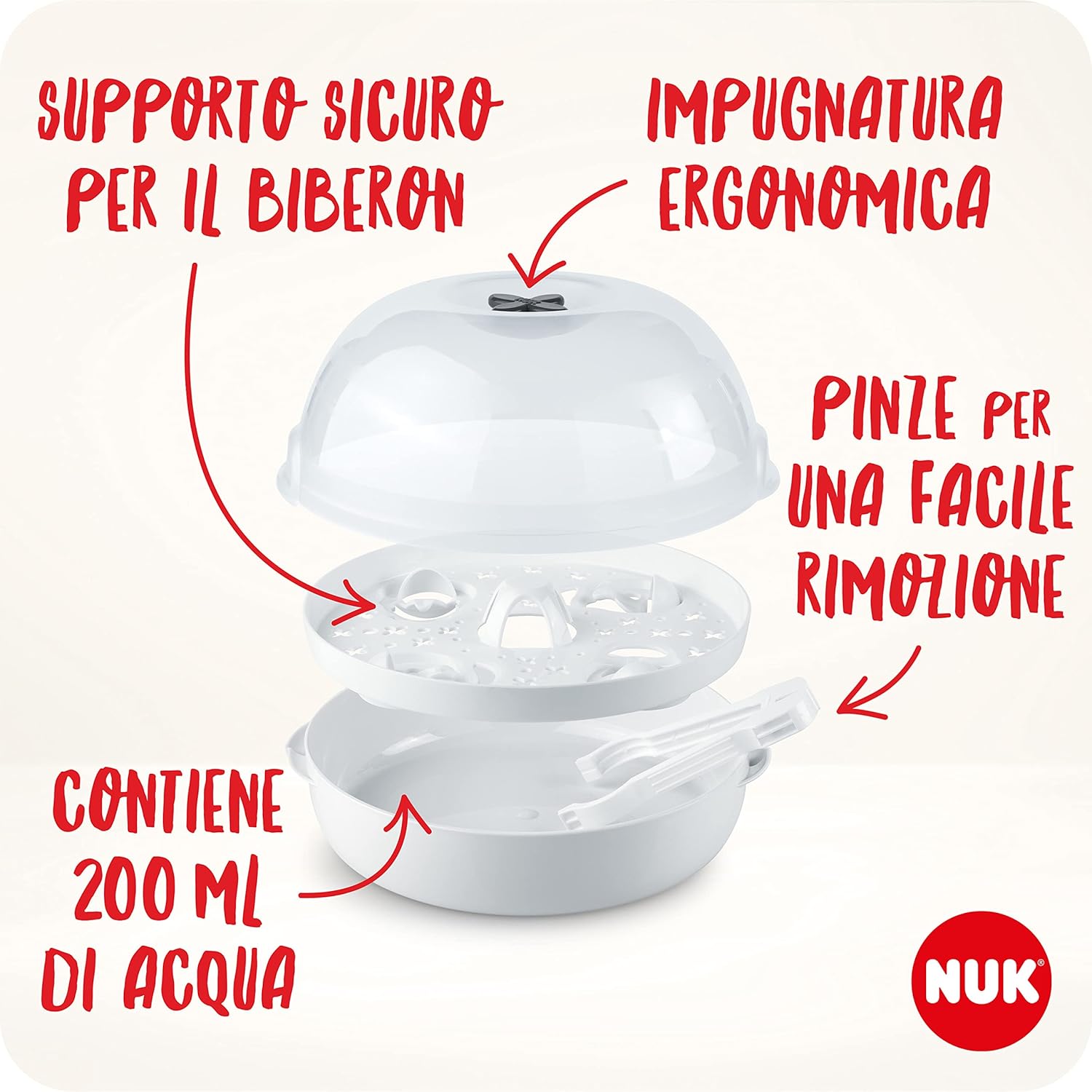 Thumbnail 4 de NUK Micro Express Plus sterilizzatore 4 biberon