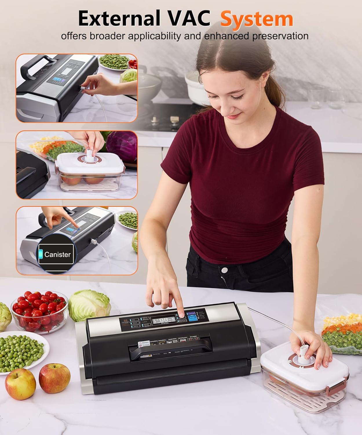 Thumbnail 5 de Food vacuum sealer 95 kPa, double heat