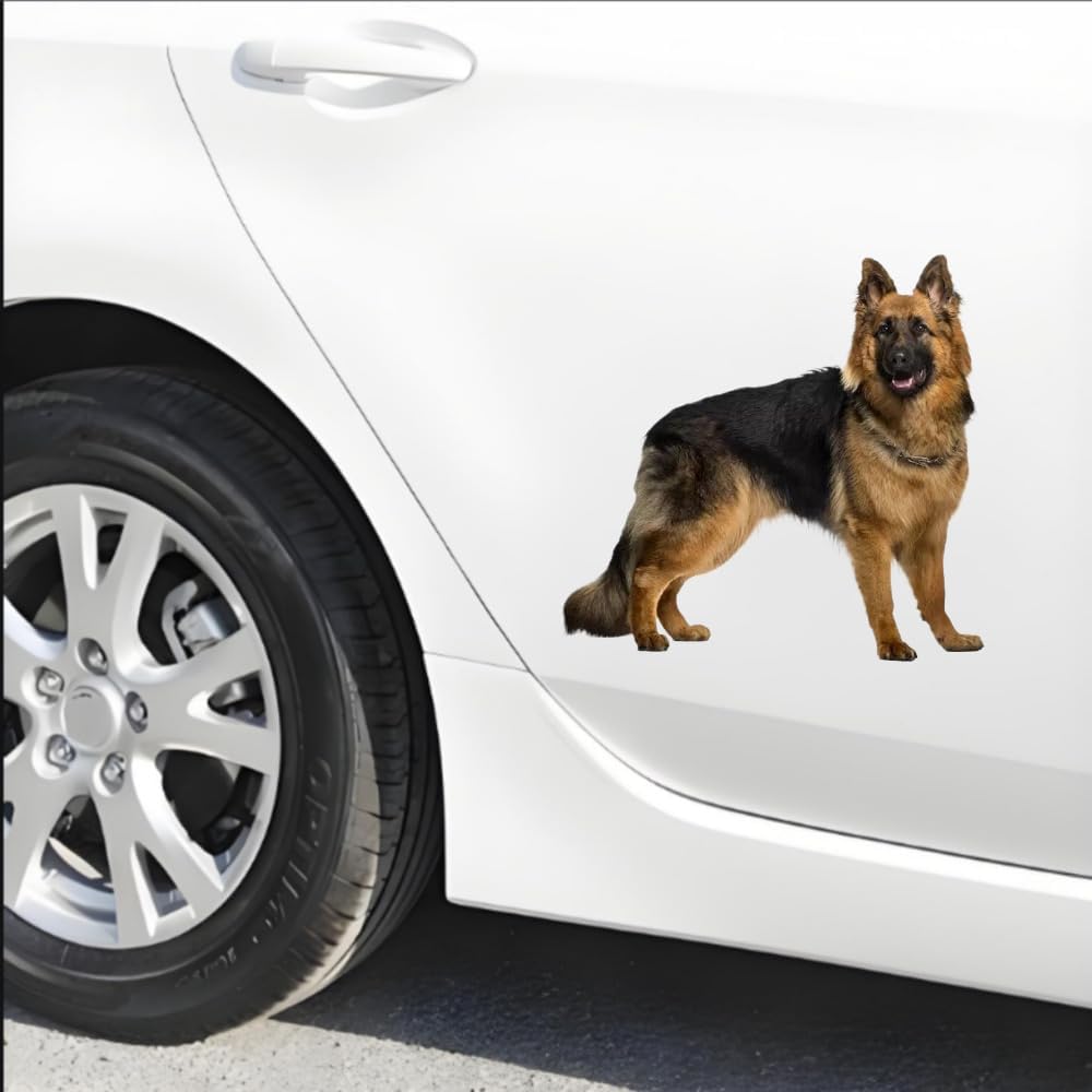 Detalle 2 de Deutscher Schäferhund 3D Aufkleber 22cm