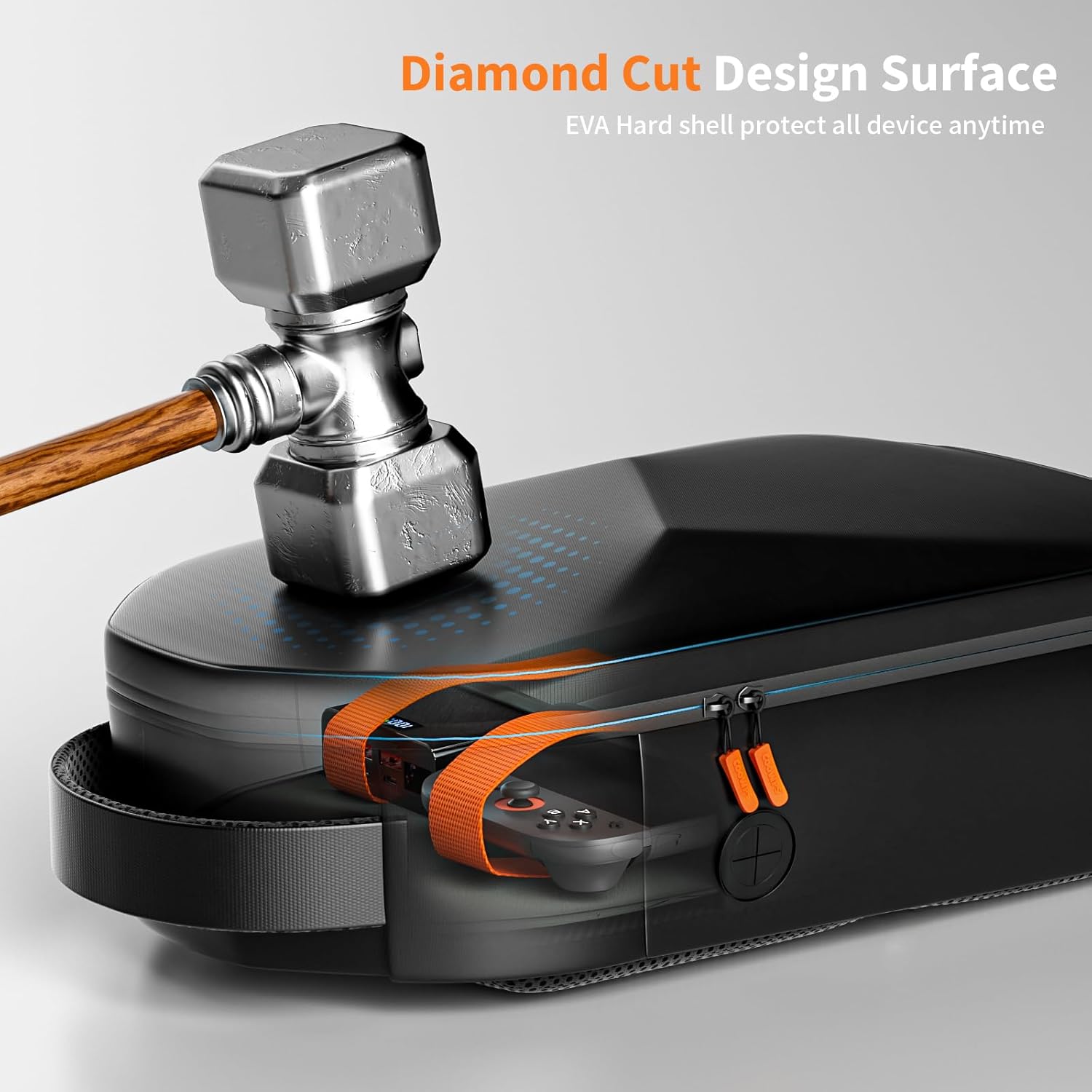 Thumbnail 5 de ZOZOVR Umhängetasche für Nintendo Switch 2 (2025) – EVA Hartschale, rundum geschützt für Switch 2 Zubehör