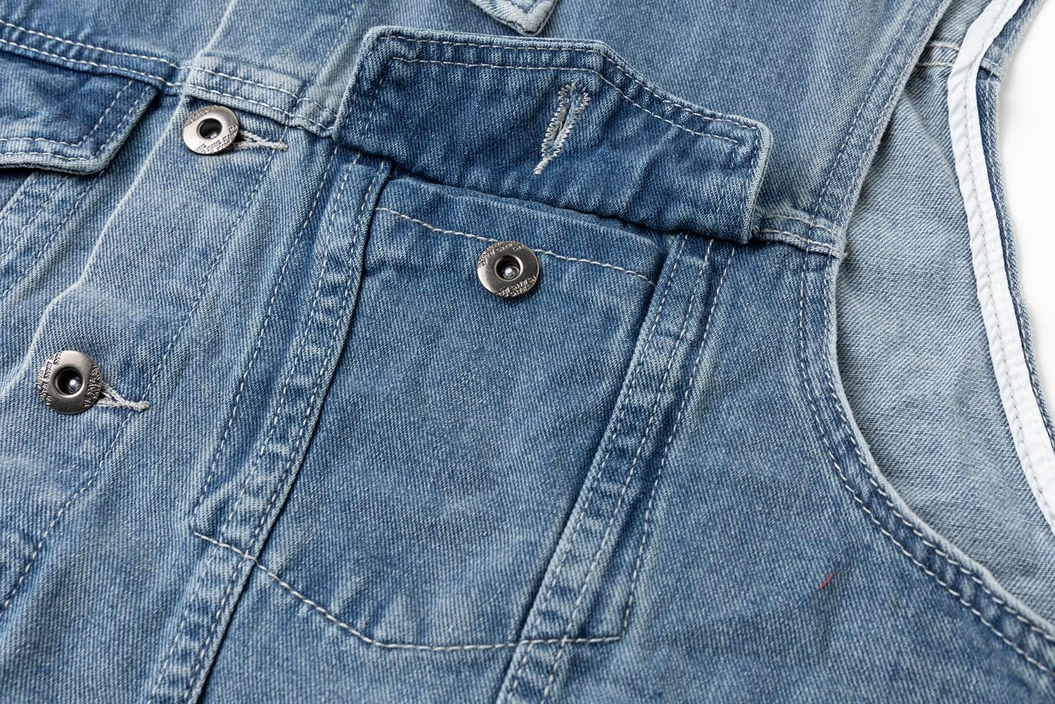 Detalle de Yukirtiq Mens Jeans Vest Cowboy Buttons Sleeveless Denim Gilet
