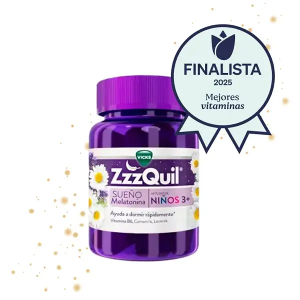 Detalle 2 de ZzzQuil Sueño Melatonina para Dormir Niños +3 Años 3x30 Gummies
