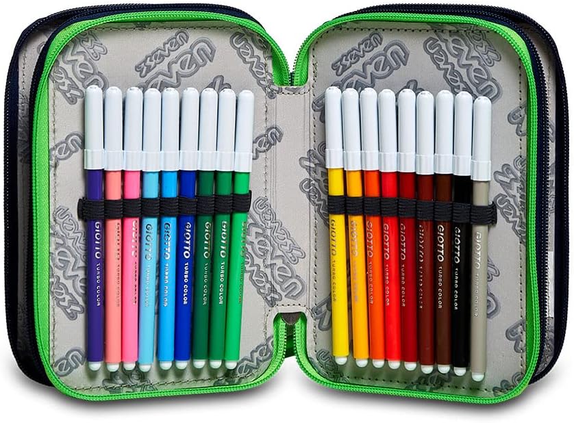 Thumbnail 2 de Seven Trousse à Crayons – Trousse à Stylos, 3 compartiments, design Italien