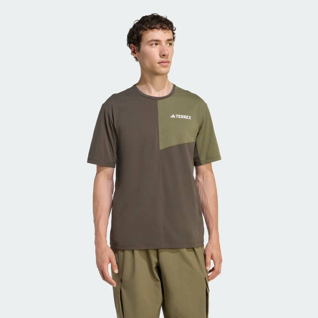 Detalle de Camiseta Terrex Multi Climacool de Adidas — color Verde