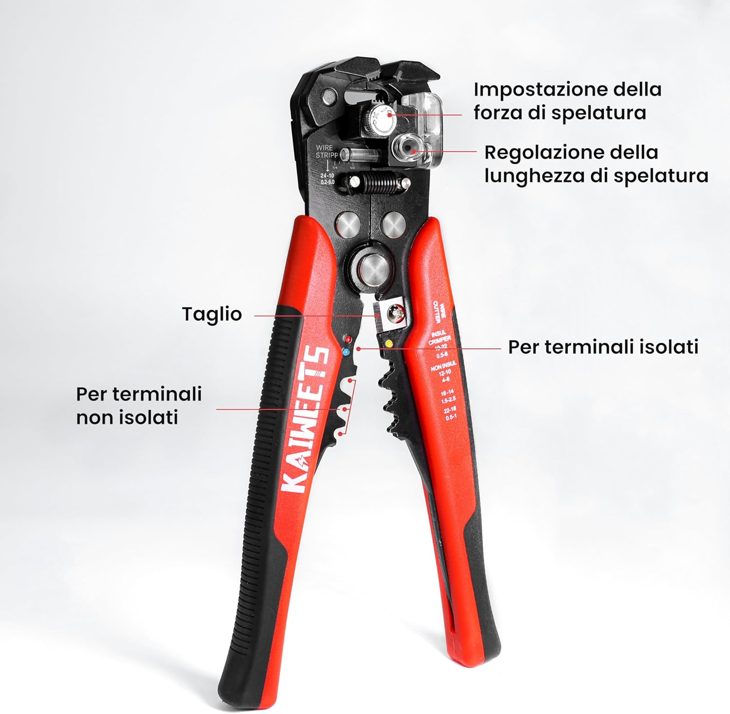 Thumbnail 6 de KAIWEETS KWS 103 spelafili 3 in 1 0,2–6 mm²
