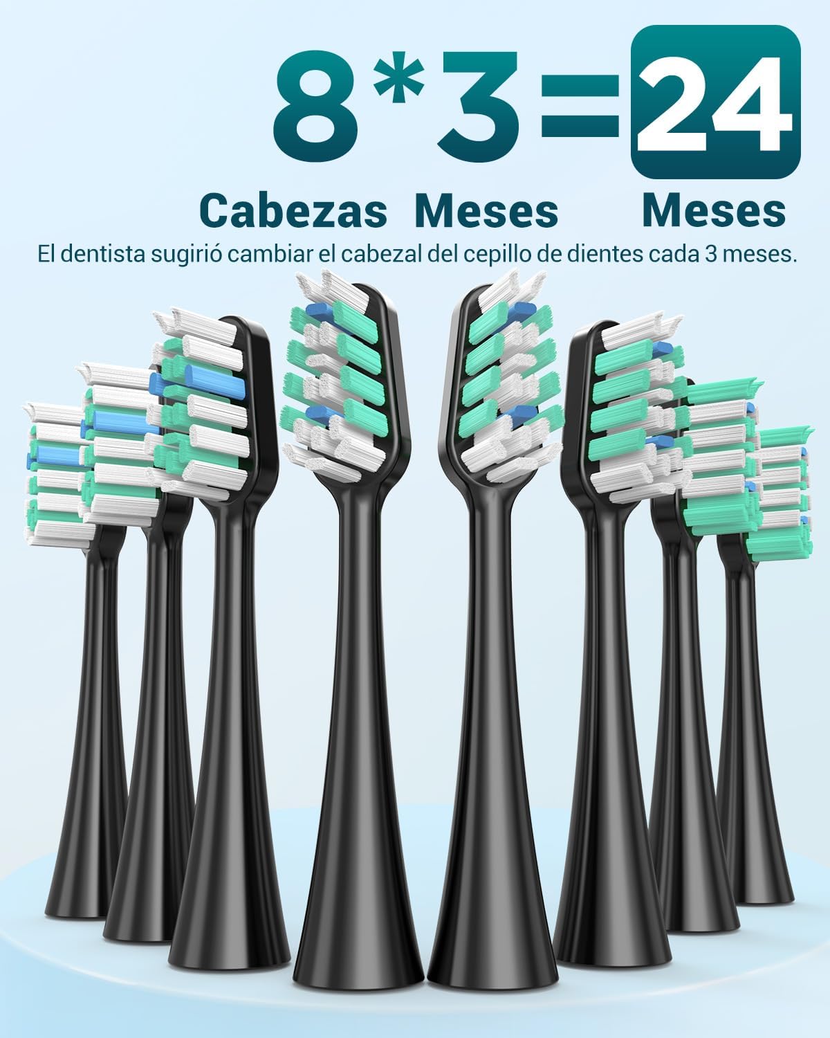 Thumbnail 5 de Cepillo de Dientes Eléctrico Sónico 8 cabezales 🪥