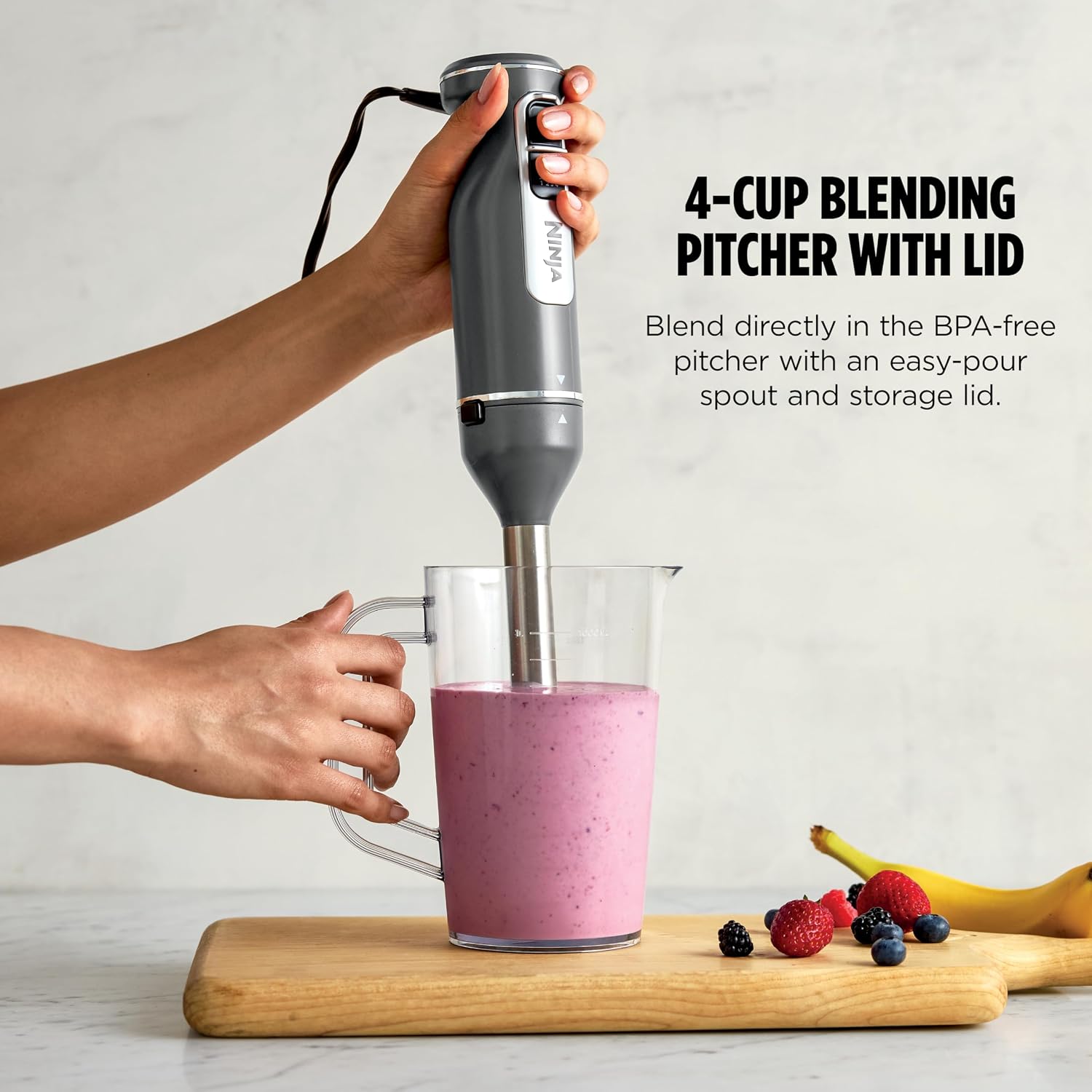 Detalle 2 de Ninja immersion blender and whisk, 4 speeds