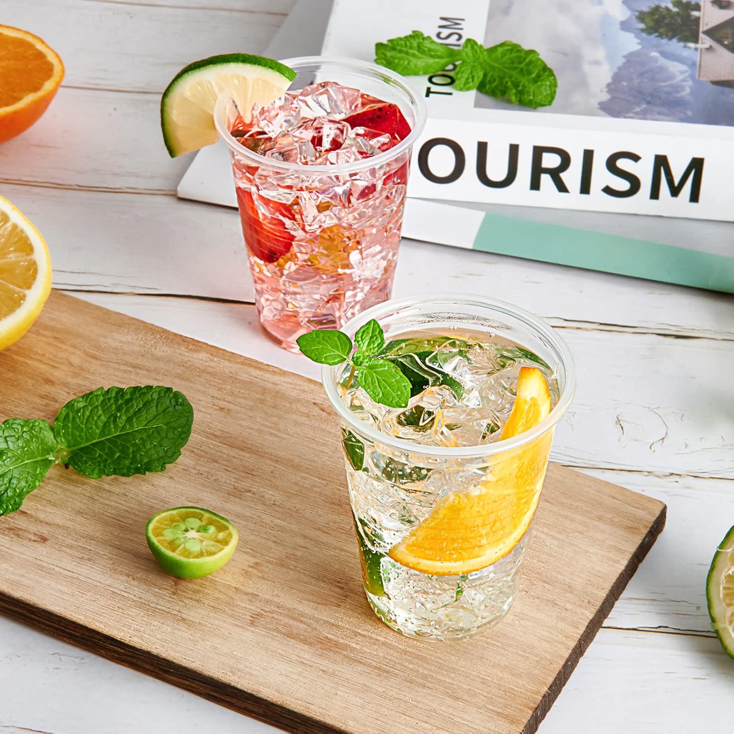 Detalle de Lilymicky 500 Pack 7 oz Clear Disposable Plastic Cups