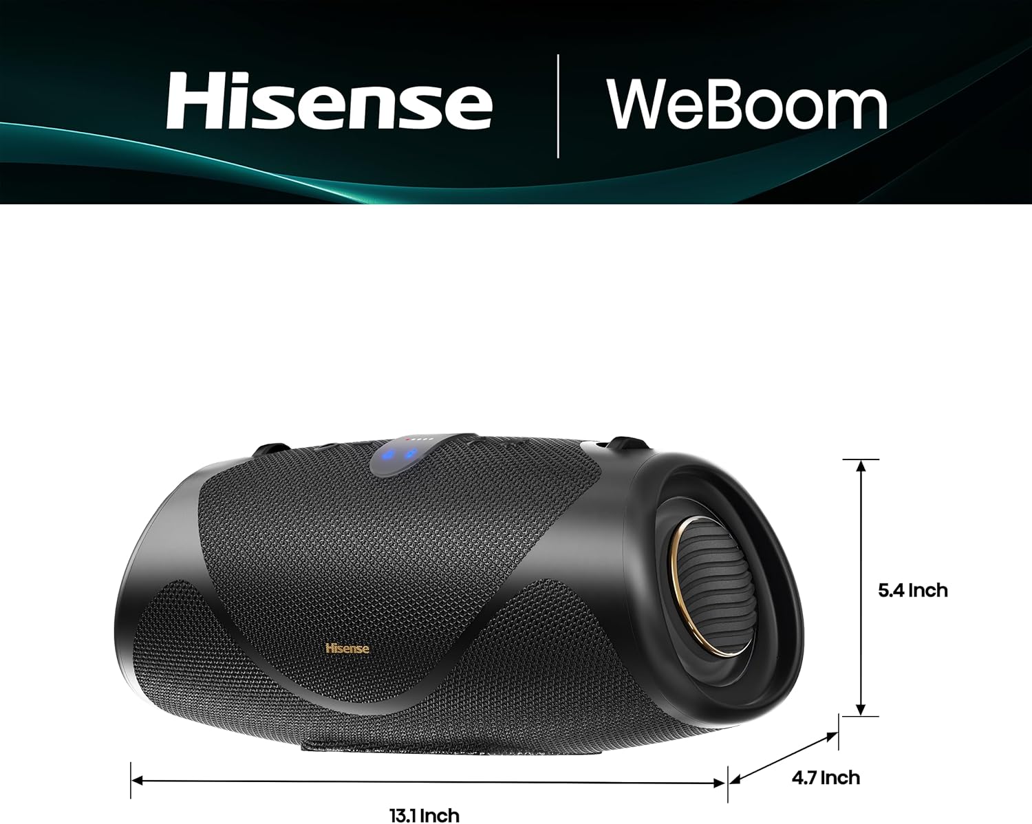 Detalle de Hisense Portable Bluetooth Speaker IP67