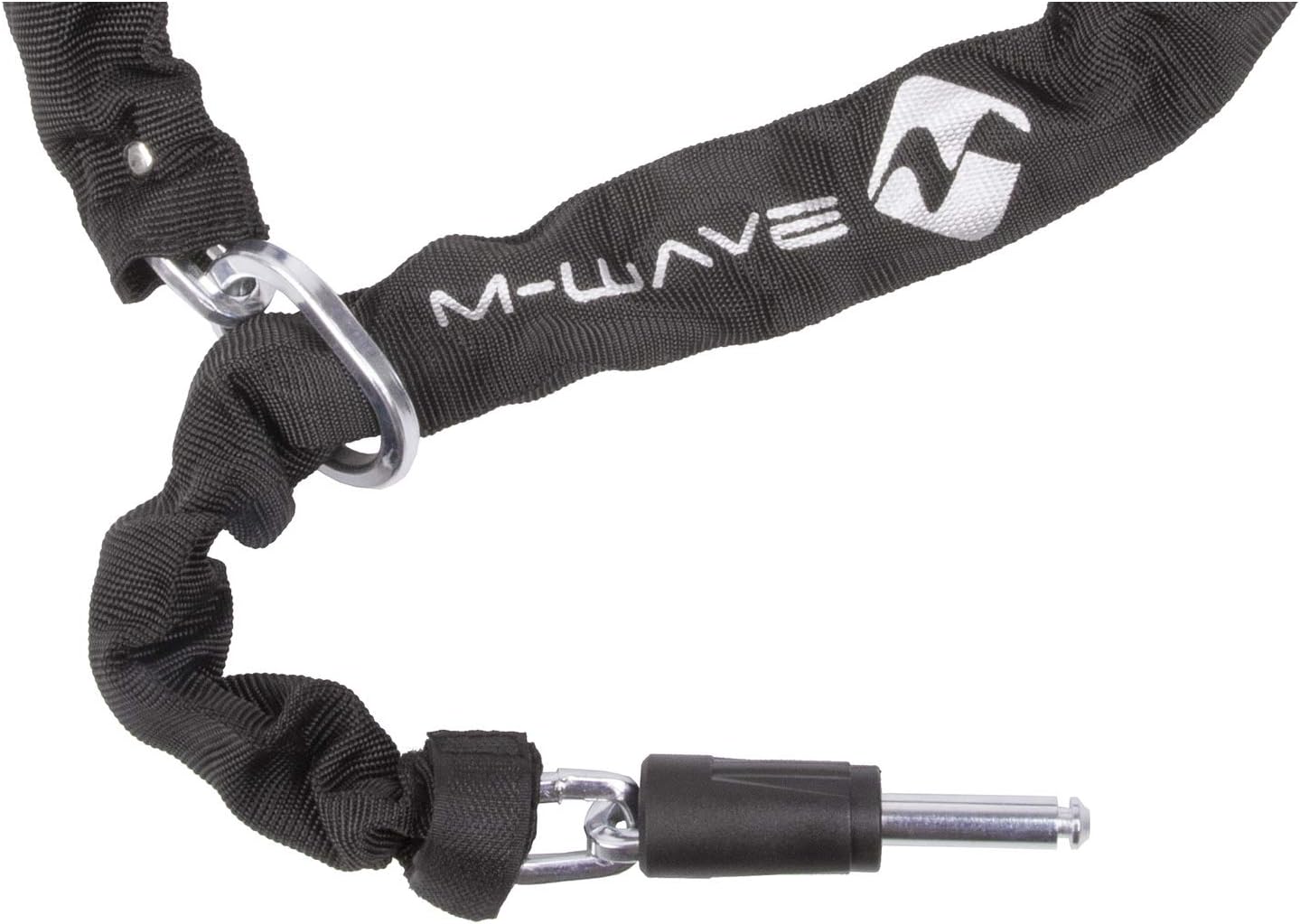 Thumbnail 2 de Frame Lock con Chain XL M-Wave 5.5 x 5.5 x 1000 mm: catena con rivestimento tessile nero e morsetti in metallo