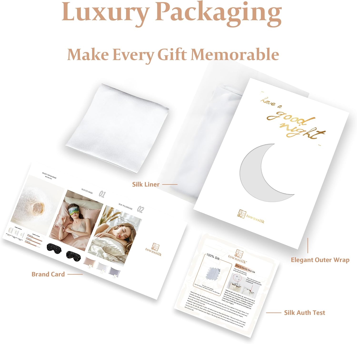 Thumbnail 7 de Townssilk Funda de Almohada de Seda Doble Cara 50x50cm