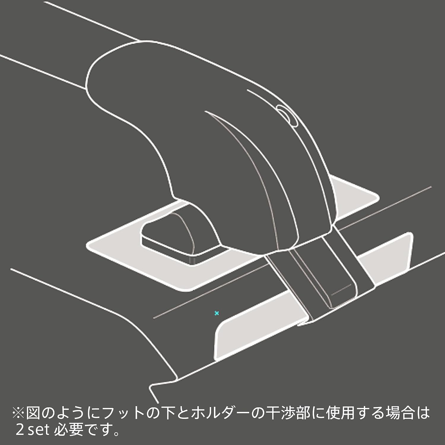 Detalle de Terzo EA208 ルーフオンタイプ用ベースキャリア保護シート クリア 170×80mm・4枚入り