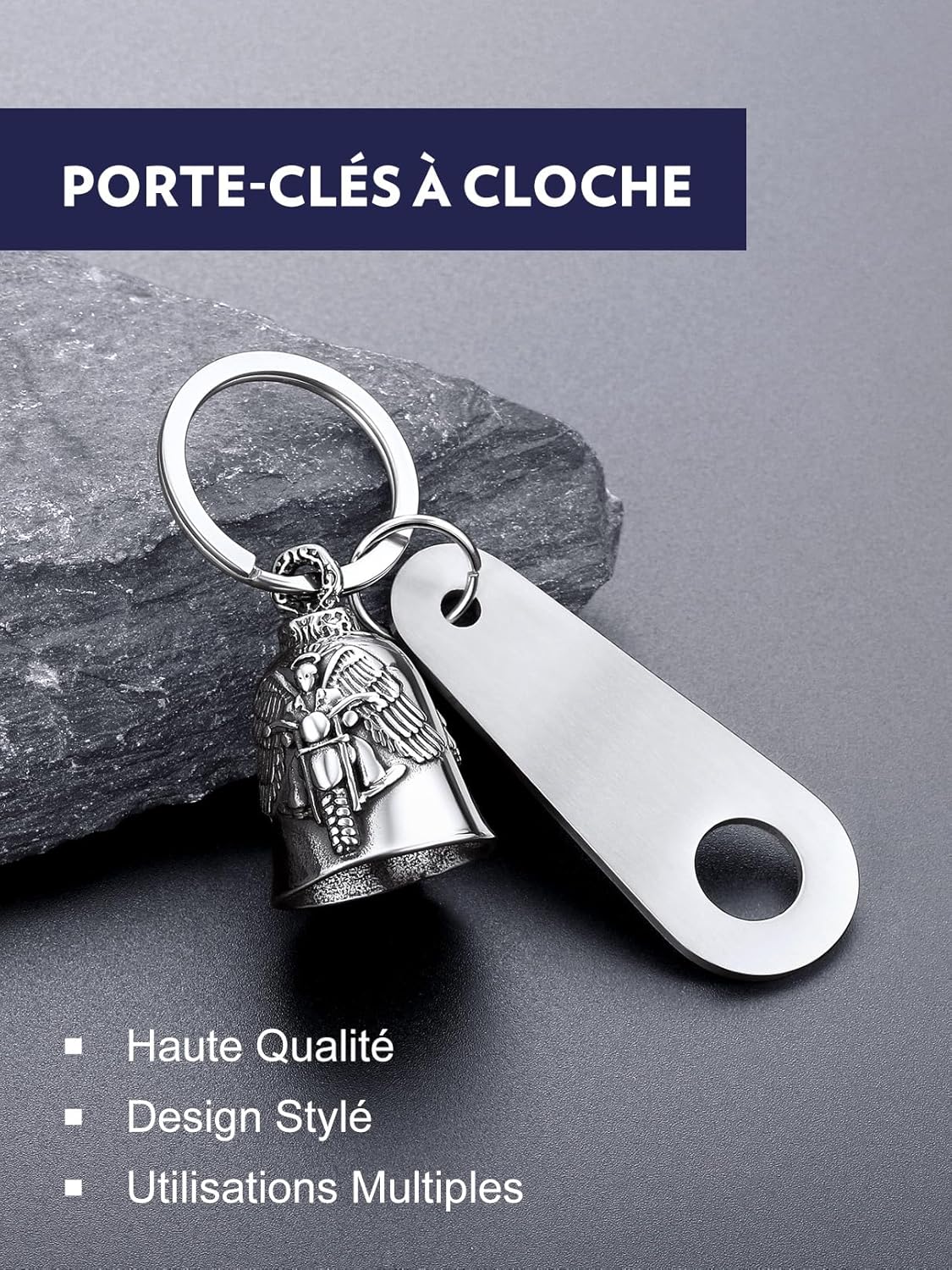 Detalle 2 de Bandmax Clochette Moto porte-bonheur 61,7 mm 🔔
