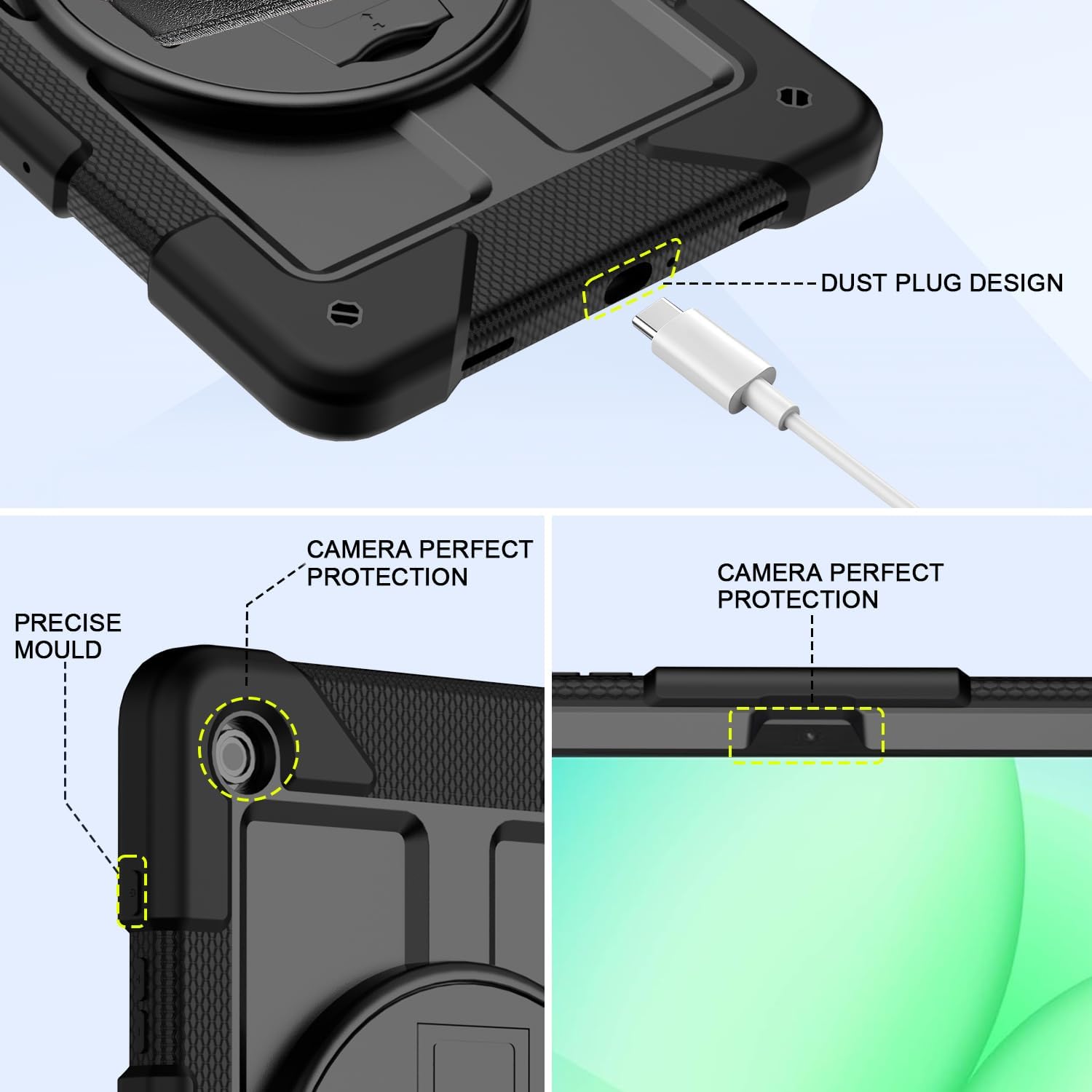 Thumbnail 4 de Samsung Galaxy Tab A9+ Case 11" shockproof with strap