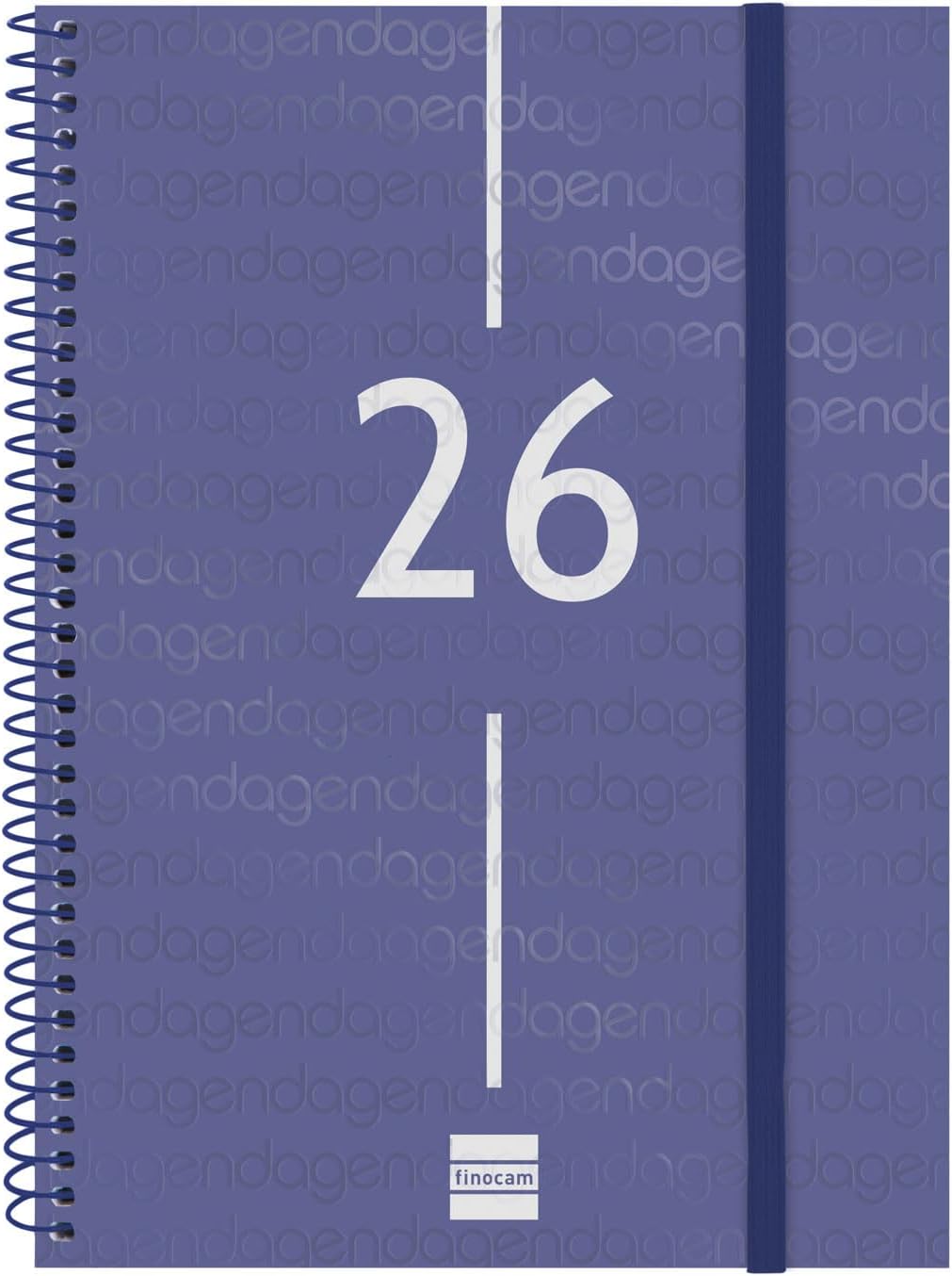 Detalle de Finocam Agenda Espiral 2026 Semana Vista Horizontal 12 meses