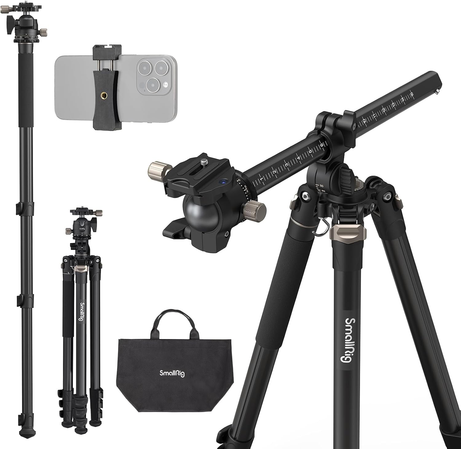 Detalle de SMALLRIG CT200 Trépied 185 cm