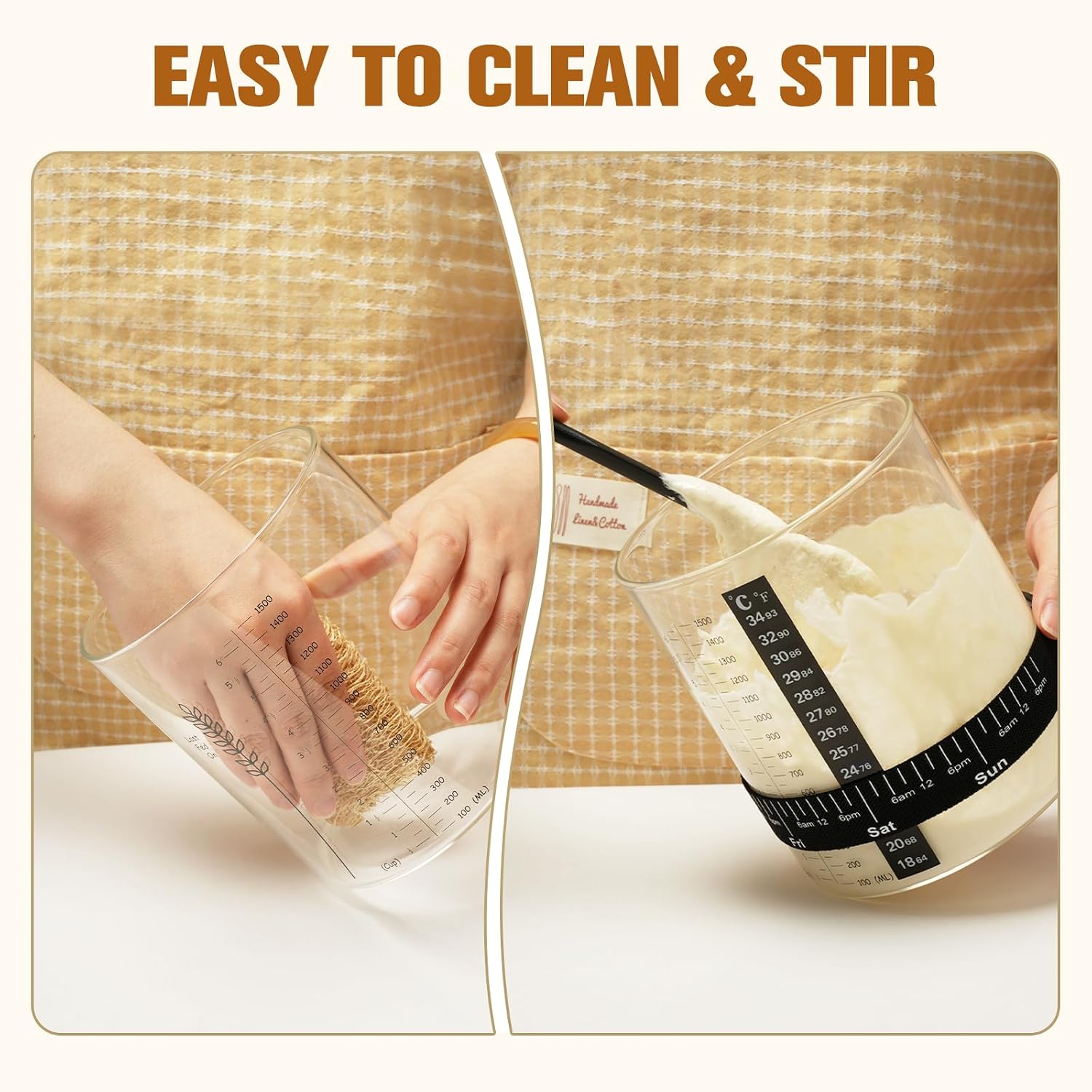 Detalle de Rakovar Sourdough Starter Jar Kit, 50oz