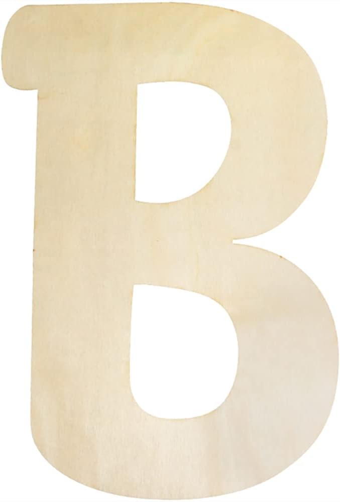 Thumbnail 6 de Large Wooden Letters 12 Inch (G) Unfinished – 30cm, 5mm Thick for Crafts and Nursery Decor