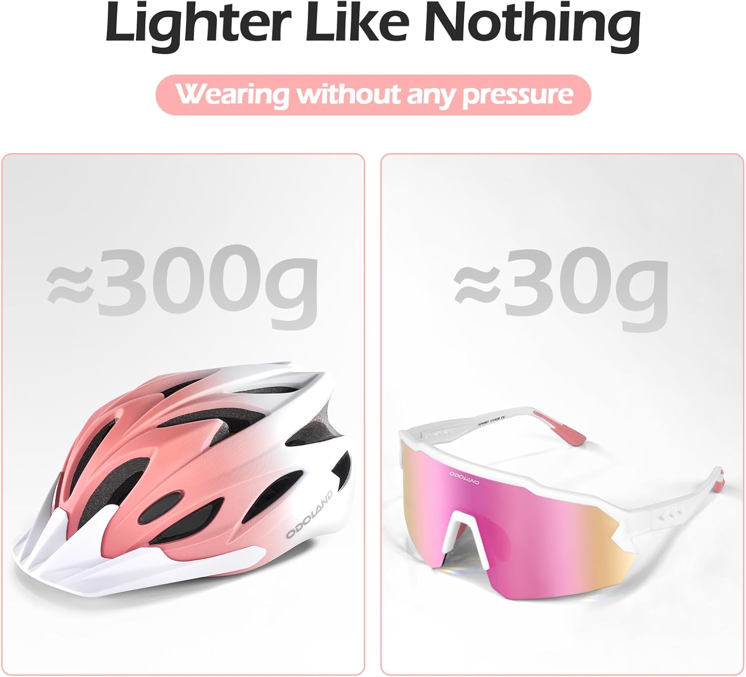 Thumbnail 3 de Odoland Fahrradhelm mit Radbrille Set – verstellbarer Rennrad- und MTB-Helm mit UV400-Schutz