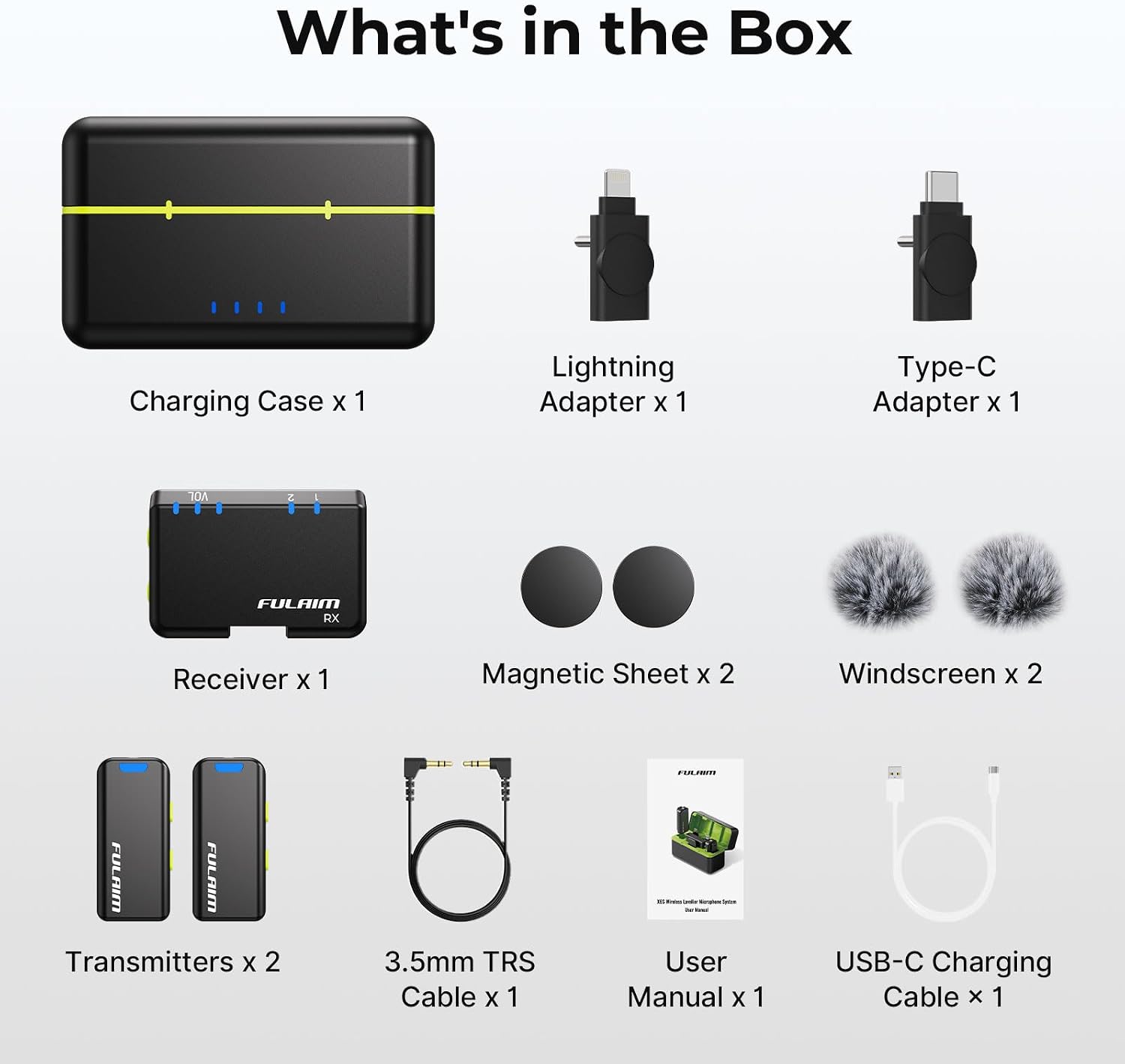 Thumbnail 6 de FULAIM X6S Microfono Lavalier Wireless 48kHz/24Bit