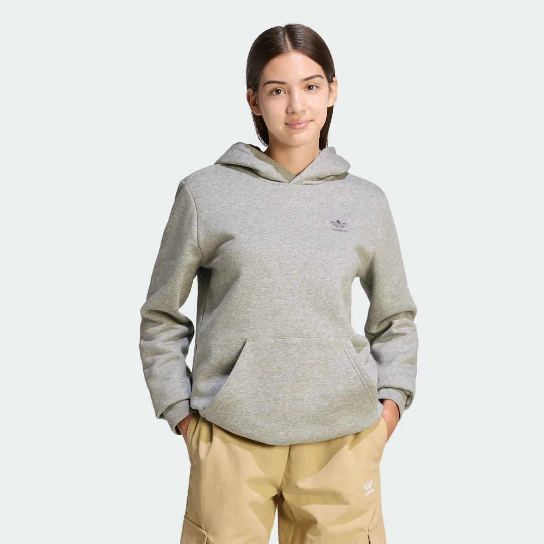 Thumbnail 2 de Sudadera con capucha Adidas gris