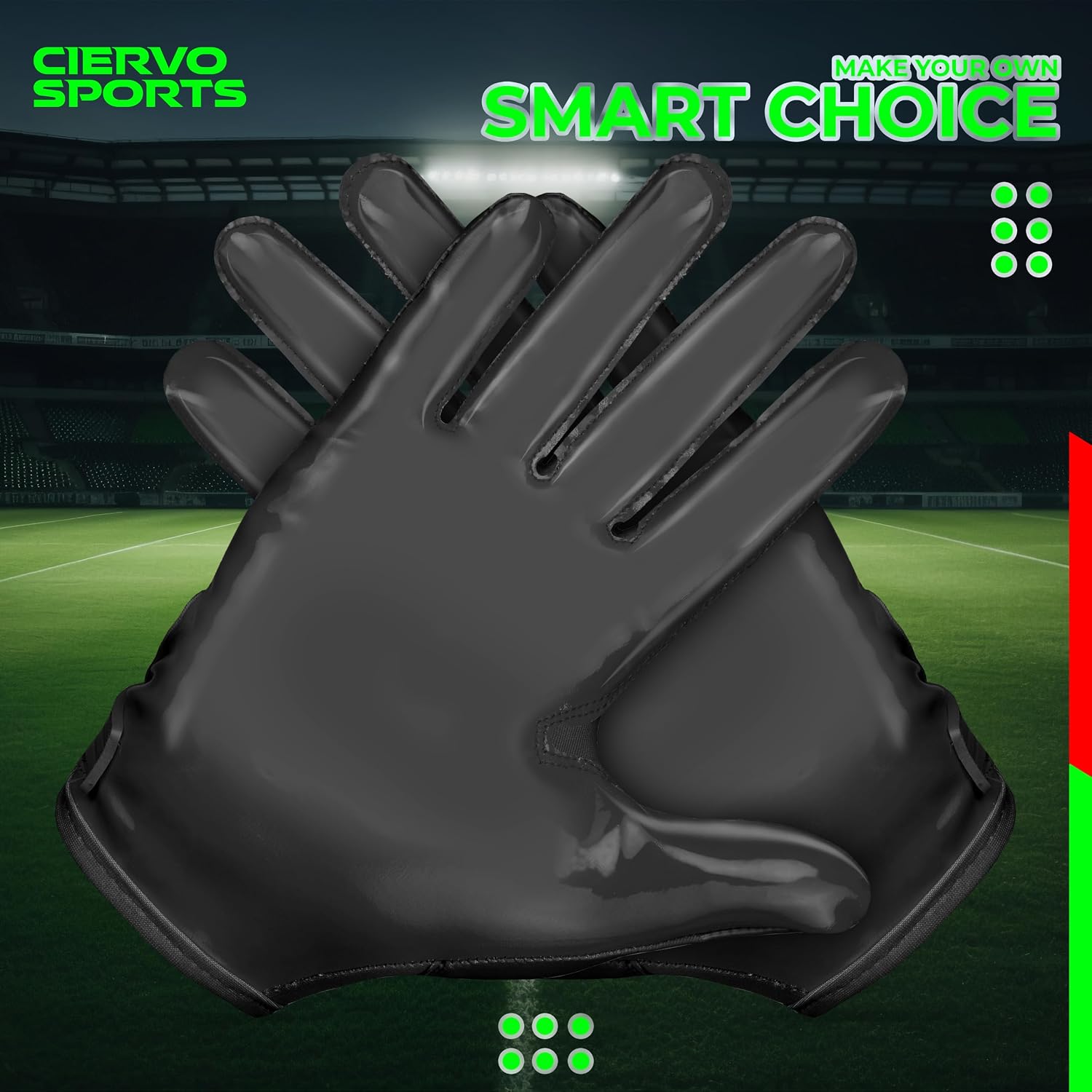 Detalle de CIERVO SPORTS Football Receiver Gloves
