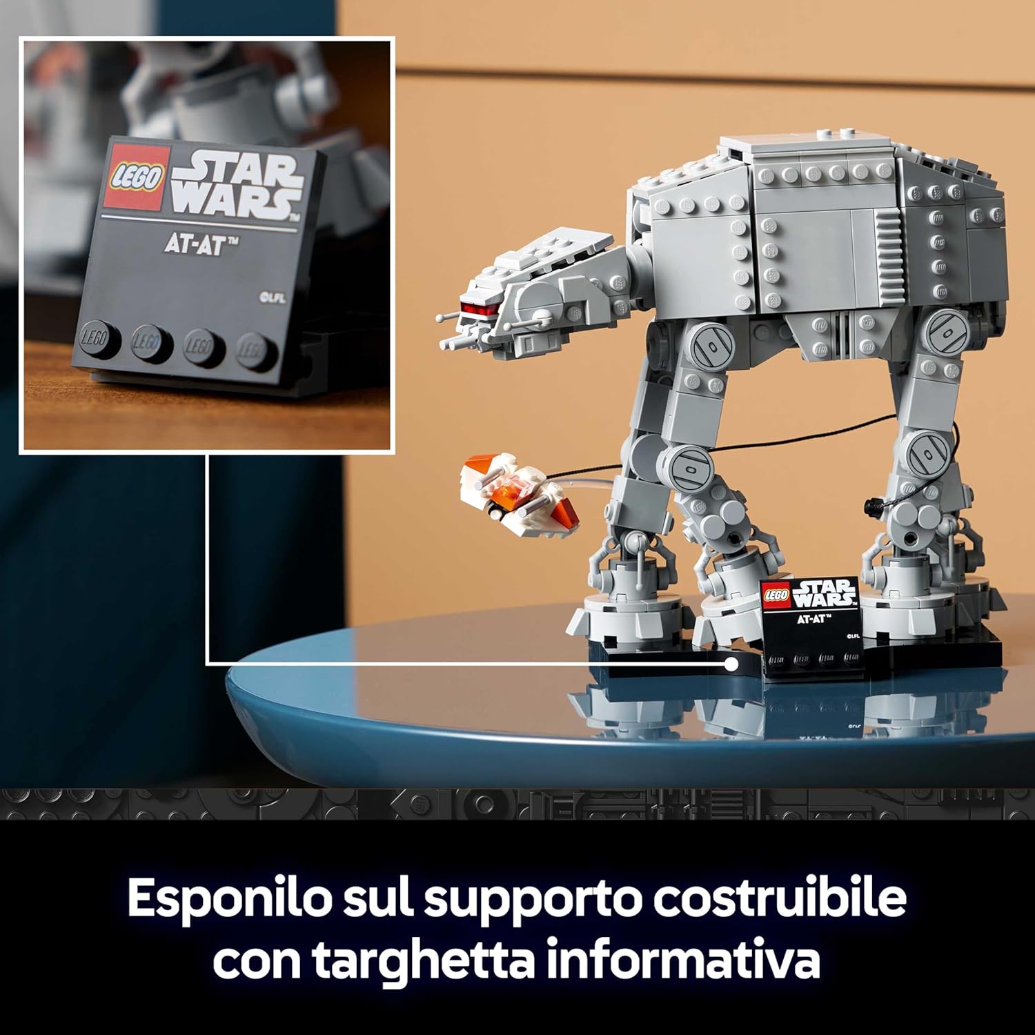 Thumbnail 5 de LEGO Star Wars 75440 AT-AT – Kit di Modellismo per Adulti per Esposizione con Snowspeeder e Supporto