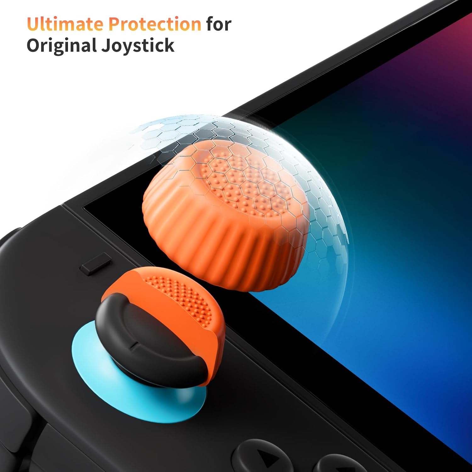 Detalle de Switch 2 Thumb Grip Set – Silikon-Joystick-Abdeckungen für Nintendo Switch 2 (2025) und Pro Controller