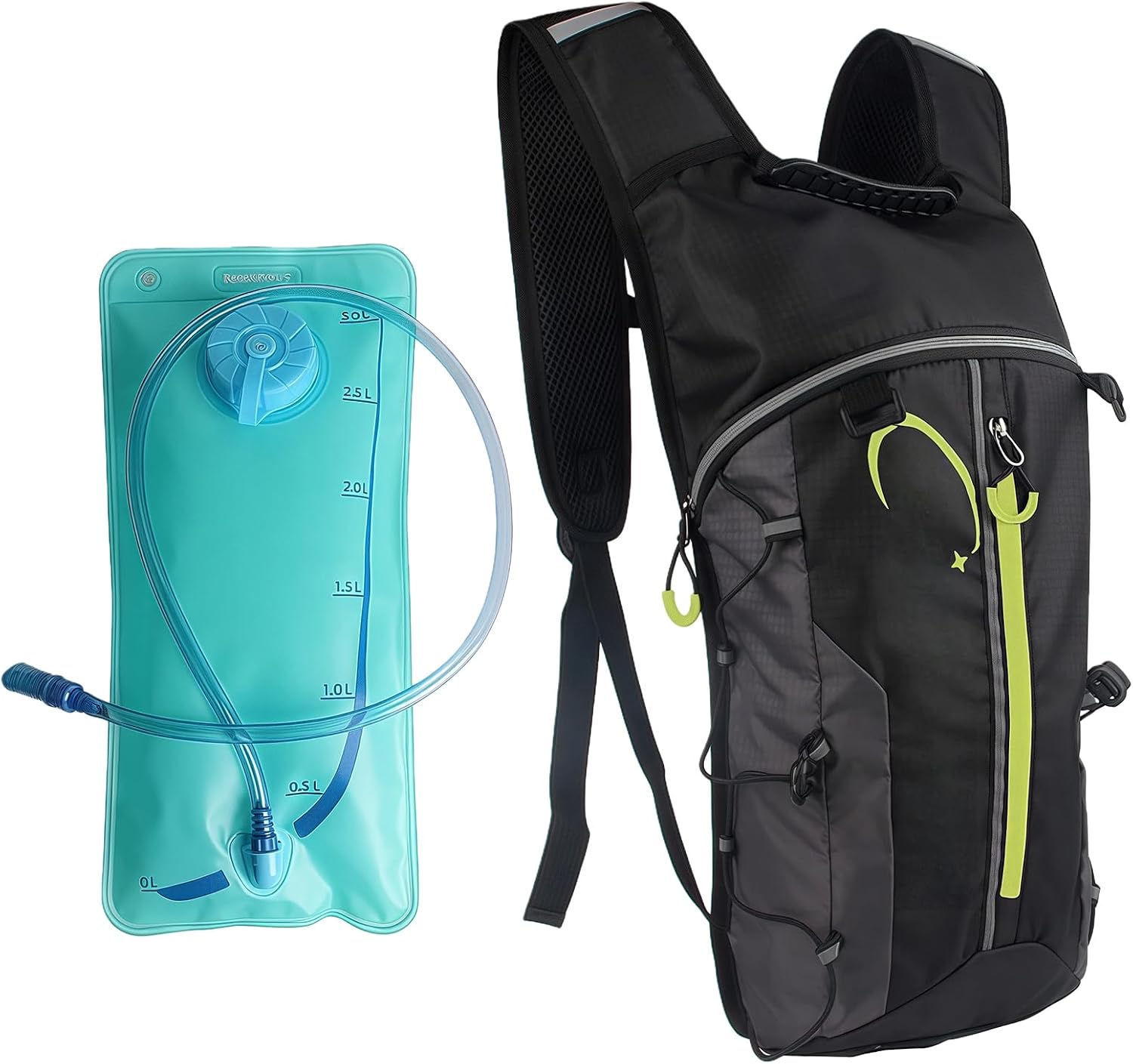Detalle de Esoes Running Vest for Women and Men with Water Bladder – Lightweight 5L Hydration Pack (Black)
