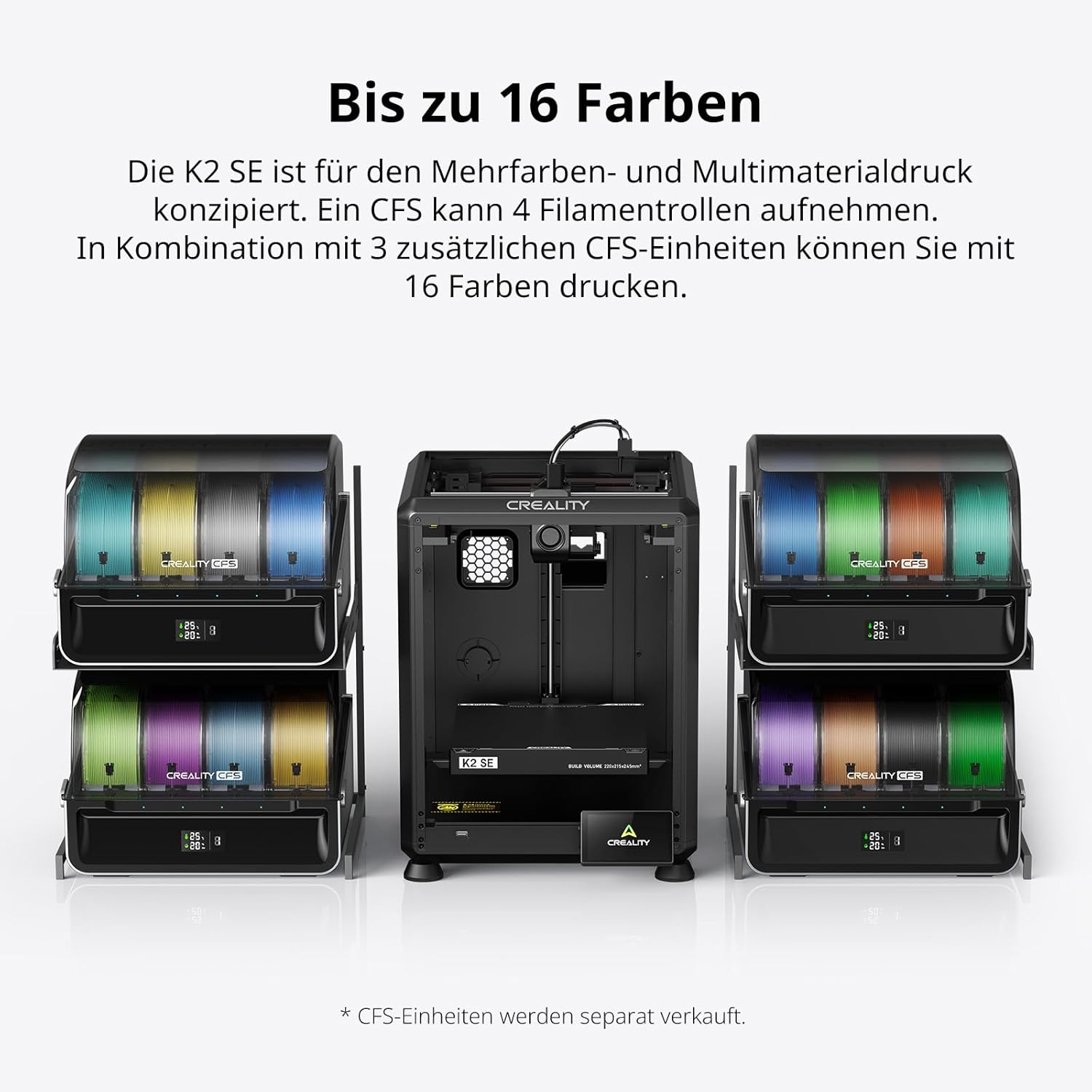 Thumbnail 1 de Creality K2 SE Combo 3D-Drucker (2026) für Multicolor mit CFS und bis zu 500 mm/s