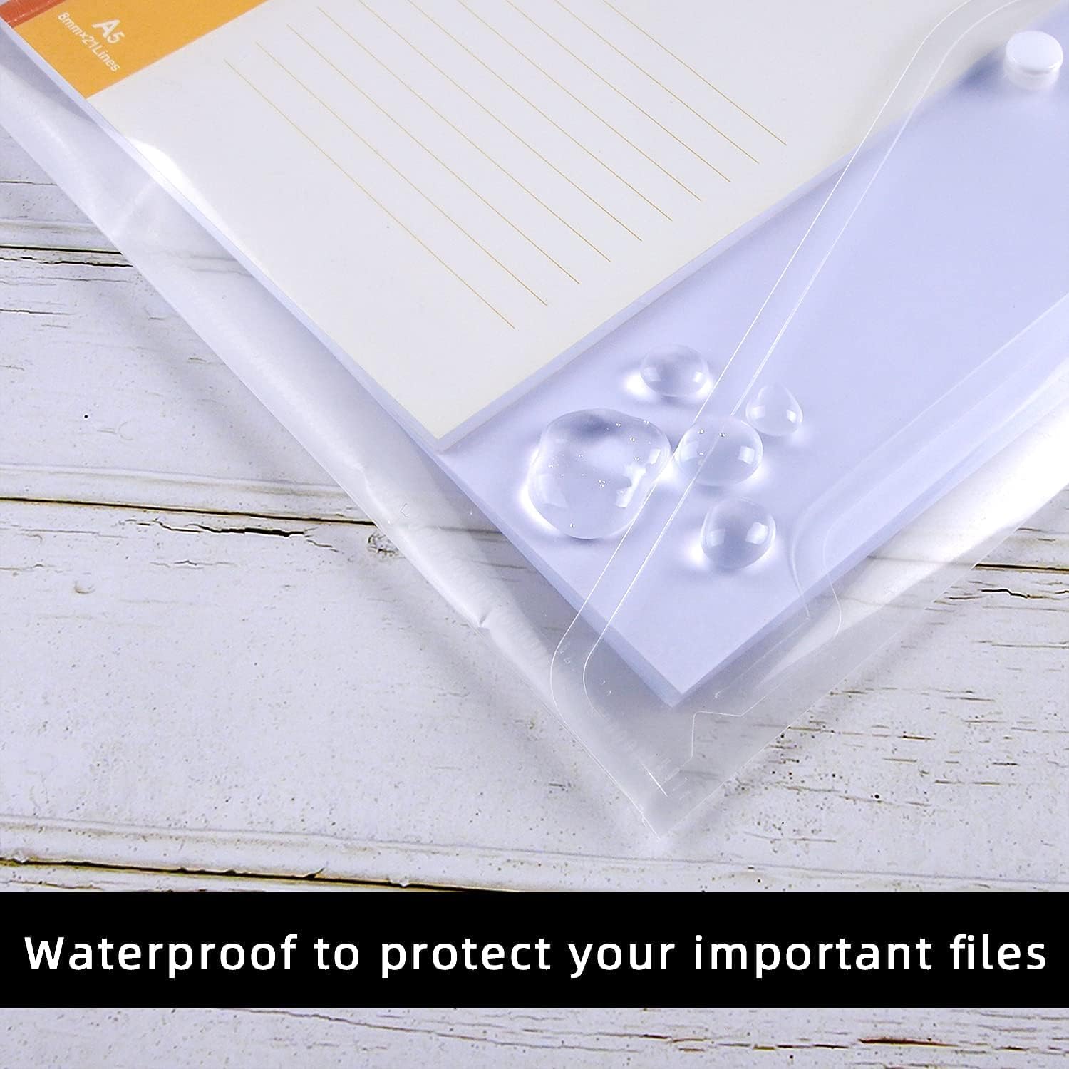 Thumbnail 2 de 24 Pack A4 Clear Plastic Document Wallets