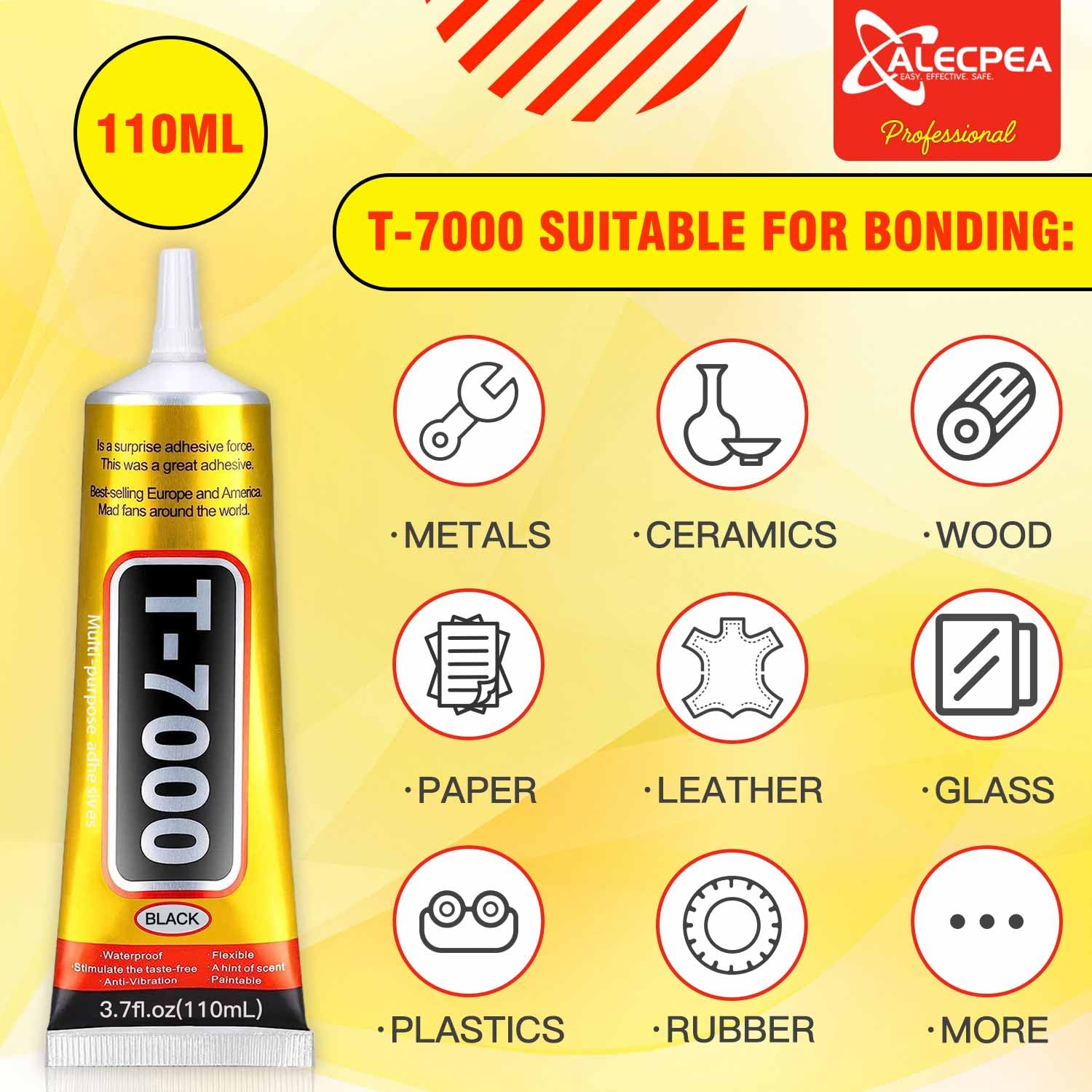 Thumbnail 2 de ALECPEA Upgrade T-7000 Black Adhesive Glue – 110ml for Precision Repairs