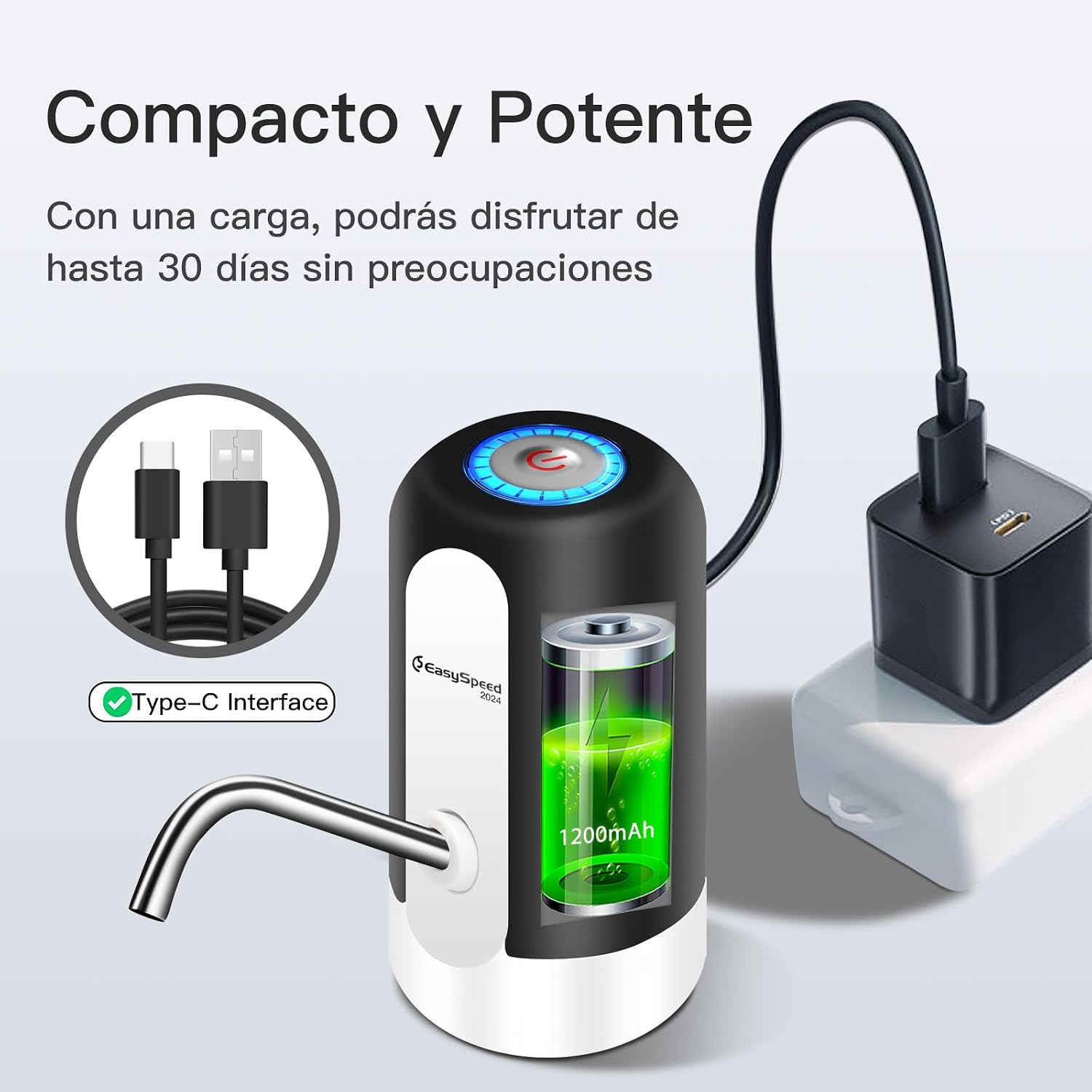 Detalle de EASY SPEED EASYSPEED dispensador frío USB 1200 mAh