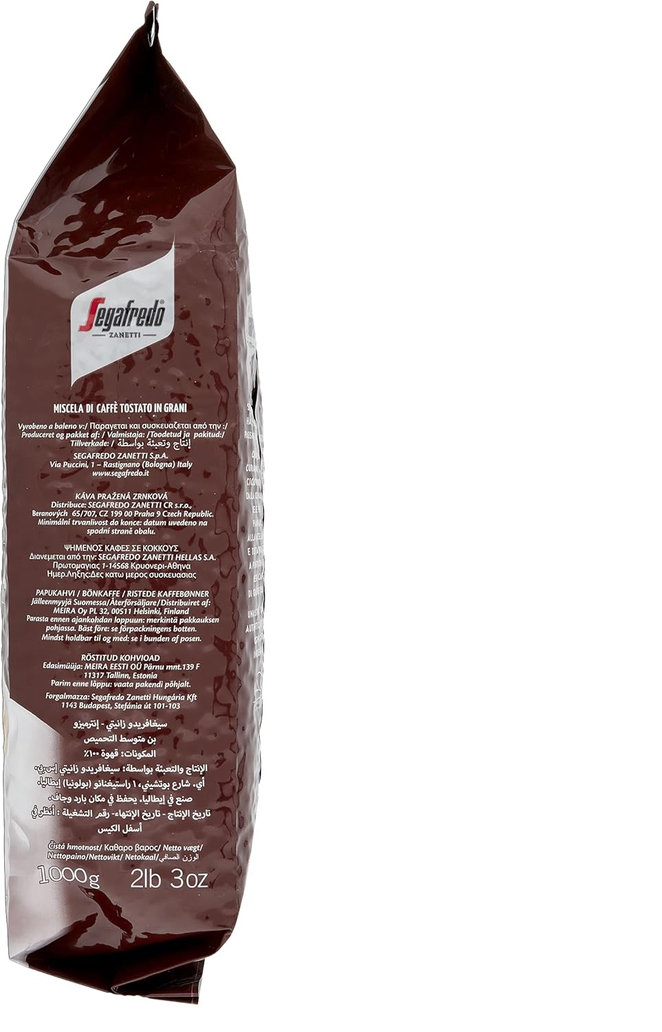 Detalle de Segafredo Zanetti Caffè in Grani Espresso Casa Le Classiche: 1 Kg, miscela Arabica-Robusta, tostatura media