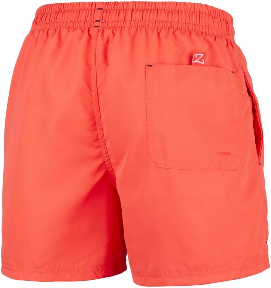 Detalle de Zagano Herren Badeshorts schnelltrocknend mit Tunnelzug und Mesh-Einsätzen – Boardshorts für Sport, Freizeit & Schwimmen