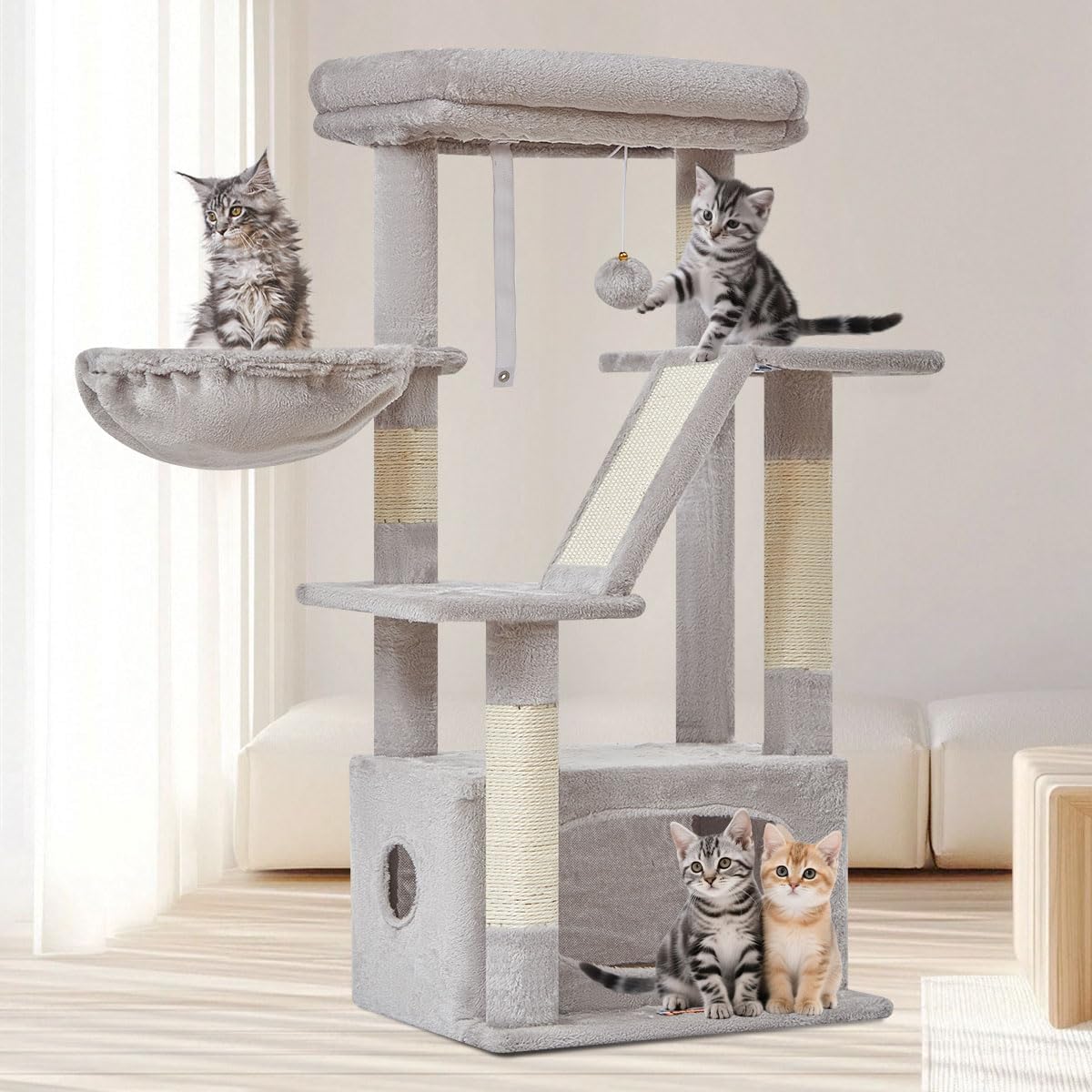 Detalle de Taoqimiao Cat Tree 98cm for indoor cats