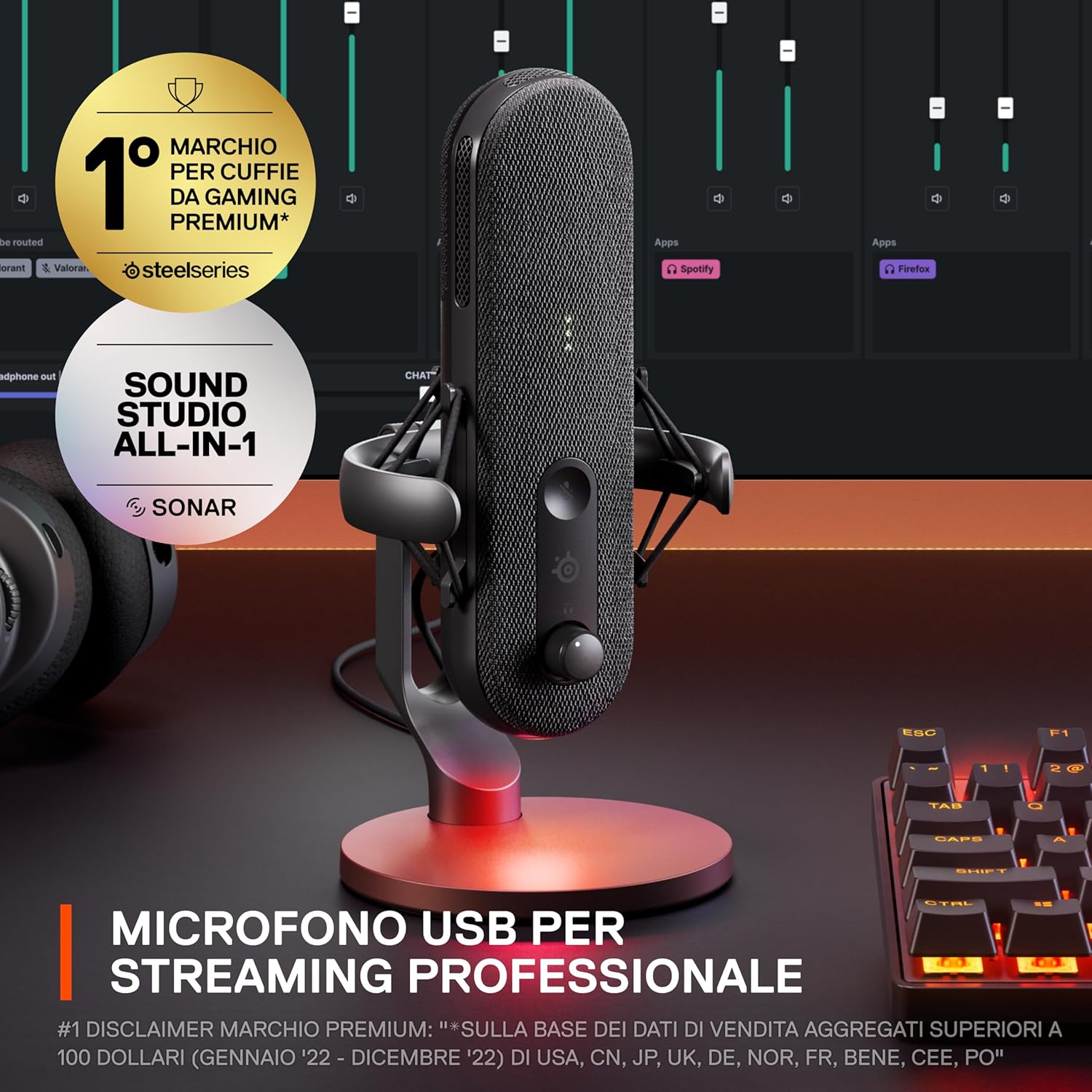 Thumbnail 2 de SteelSeries Alias Microfono USB PC