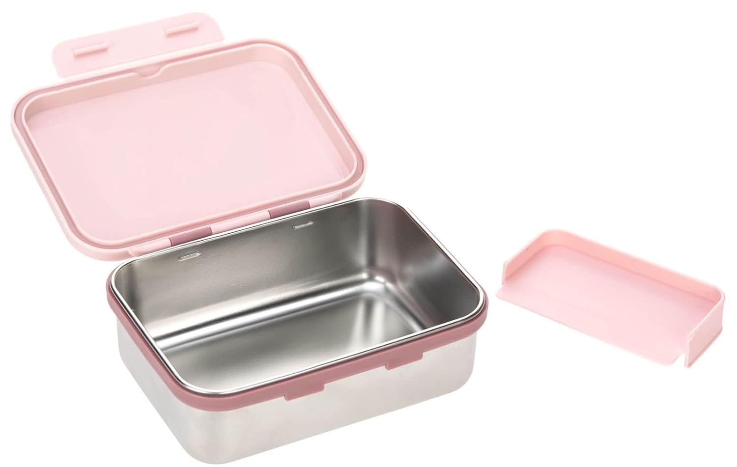Detalle de LÄSSIG Edelstahl-Brotdose Adventure: Lunchbox für Kindergarten, Schule und Alltag