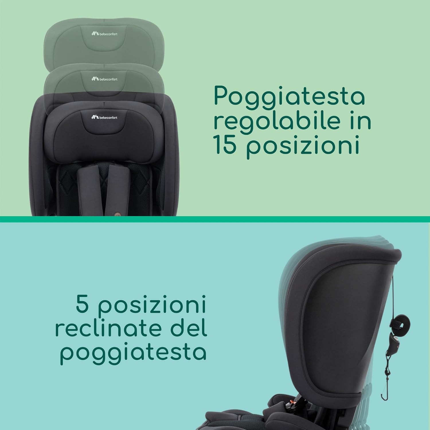 Thumbnail 5 de Bebeconfort Ever & Go i-Size: Seggiolino auto evolutivo 9-36 kg, pieghevole e leggero