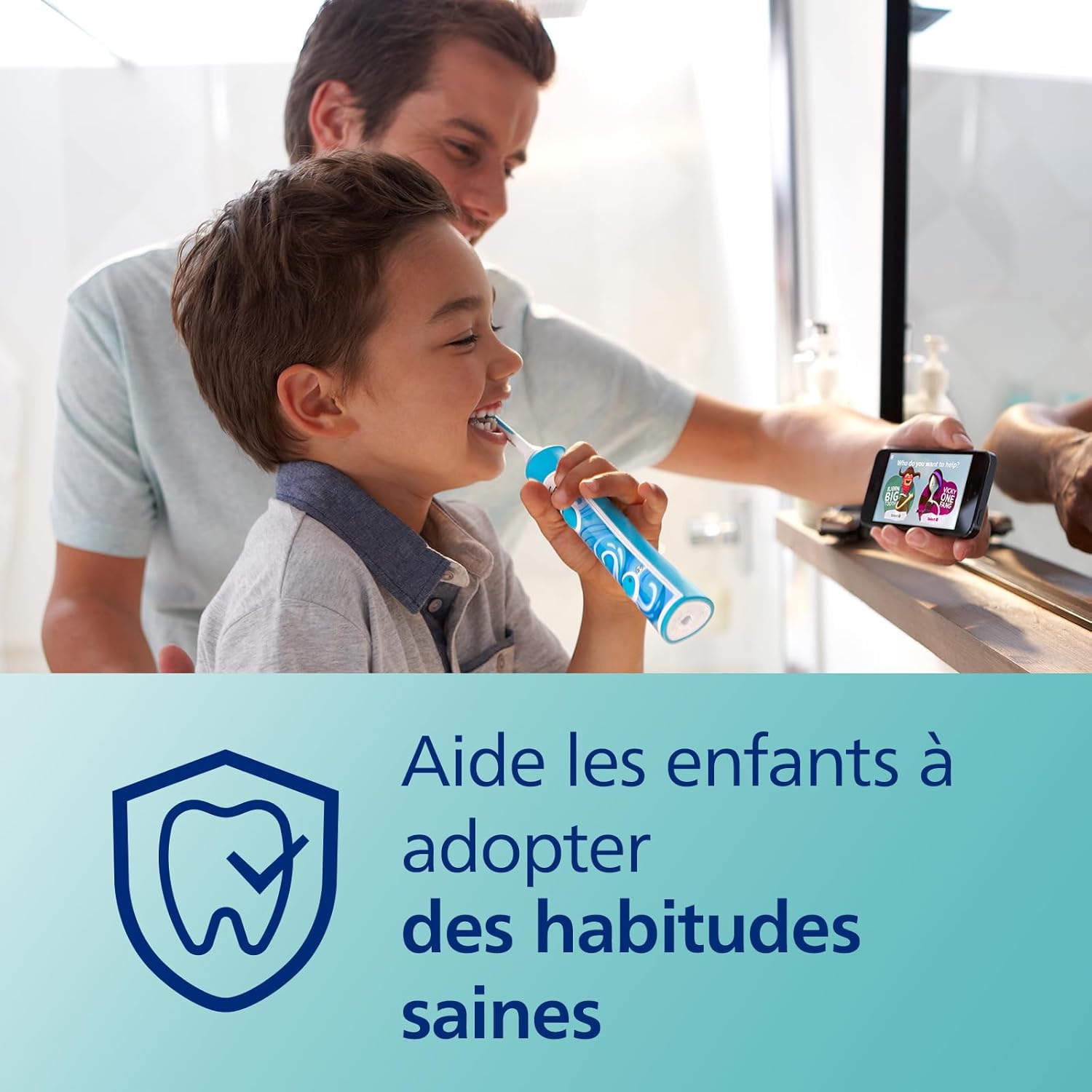 Thumbnail 4 de Philips Sonicare for Kids HX6322/04 – brosse à dents électrique sonic pour enfants dès 3 ans, avec app et suivi