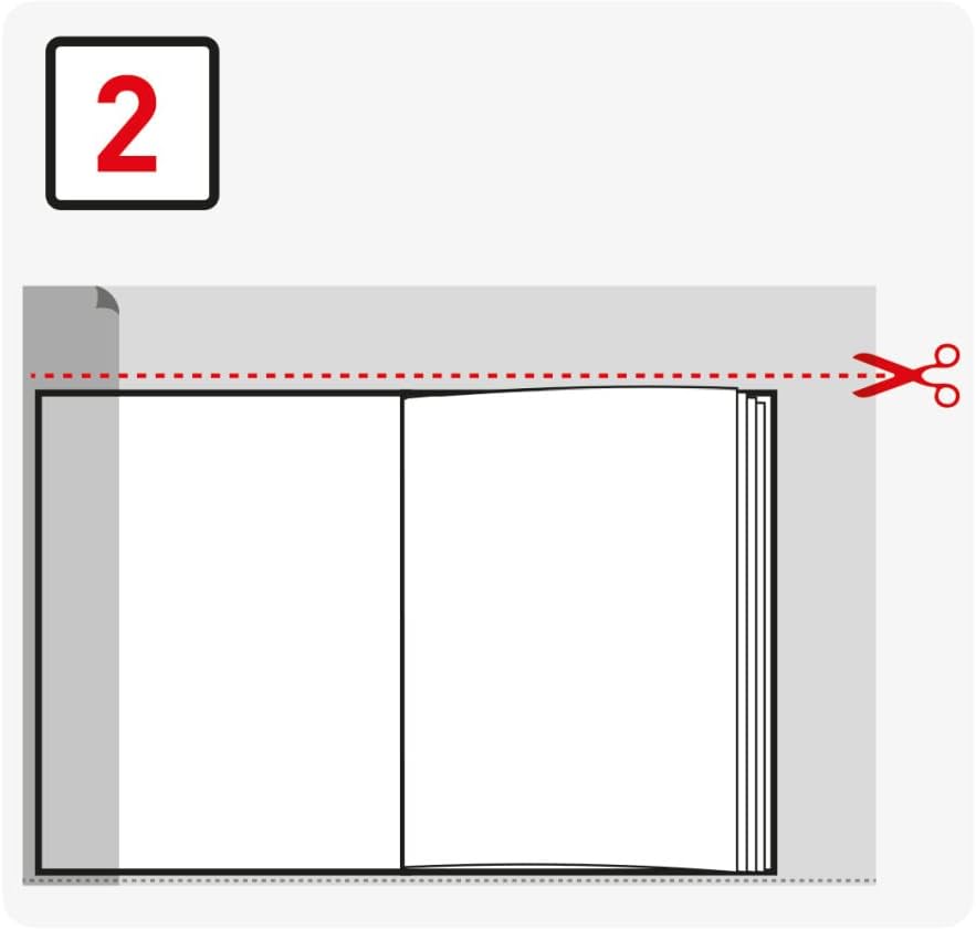 Detalle 2 de Herlitz 50014750 Buchumschlag easy cover – transparente Hülle für Schulbücher, 5 Stück, flexibel 58,5 × 34 cm