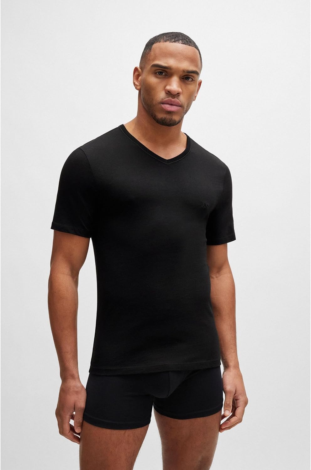 Thumbnail 5 de Lot de trois t-shirts en coton à col V BOSS Hommes TShirtVN 3P Classic