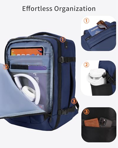 Thumbnail 2 de ECOHUB Mochila de Viaje Cabina Avión 40x30x20 cm (24L) con 13 Compartimentos – Azul