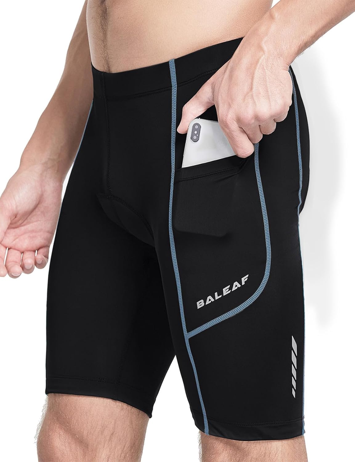 Thumbnail 6 de Baleaf Men's Padded Cycling Shorts with 3D Padding, Pockets and UPF 50+