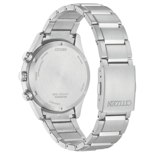 Detalle 2 de Citizen CA4750-51L: Reloj de hombre en titanio con cronógrafo y zafiro azul