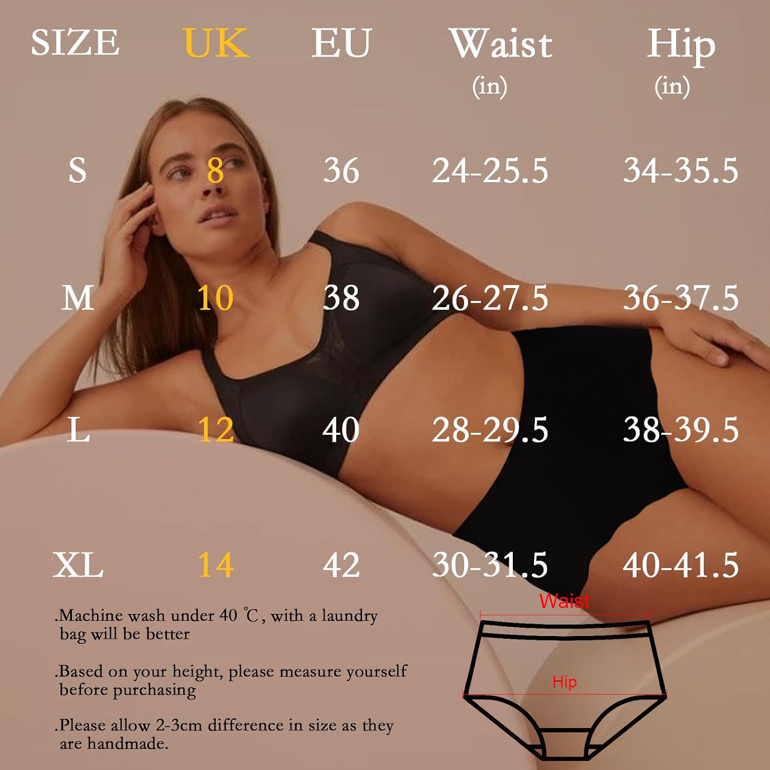 Thumbnail 6 de TDONE Seamless Knickers for Women (6-pack) – Breathable High Waisted No VPL Briefs