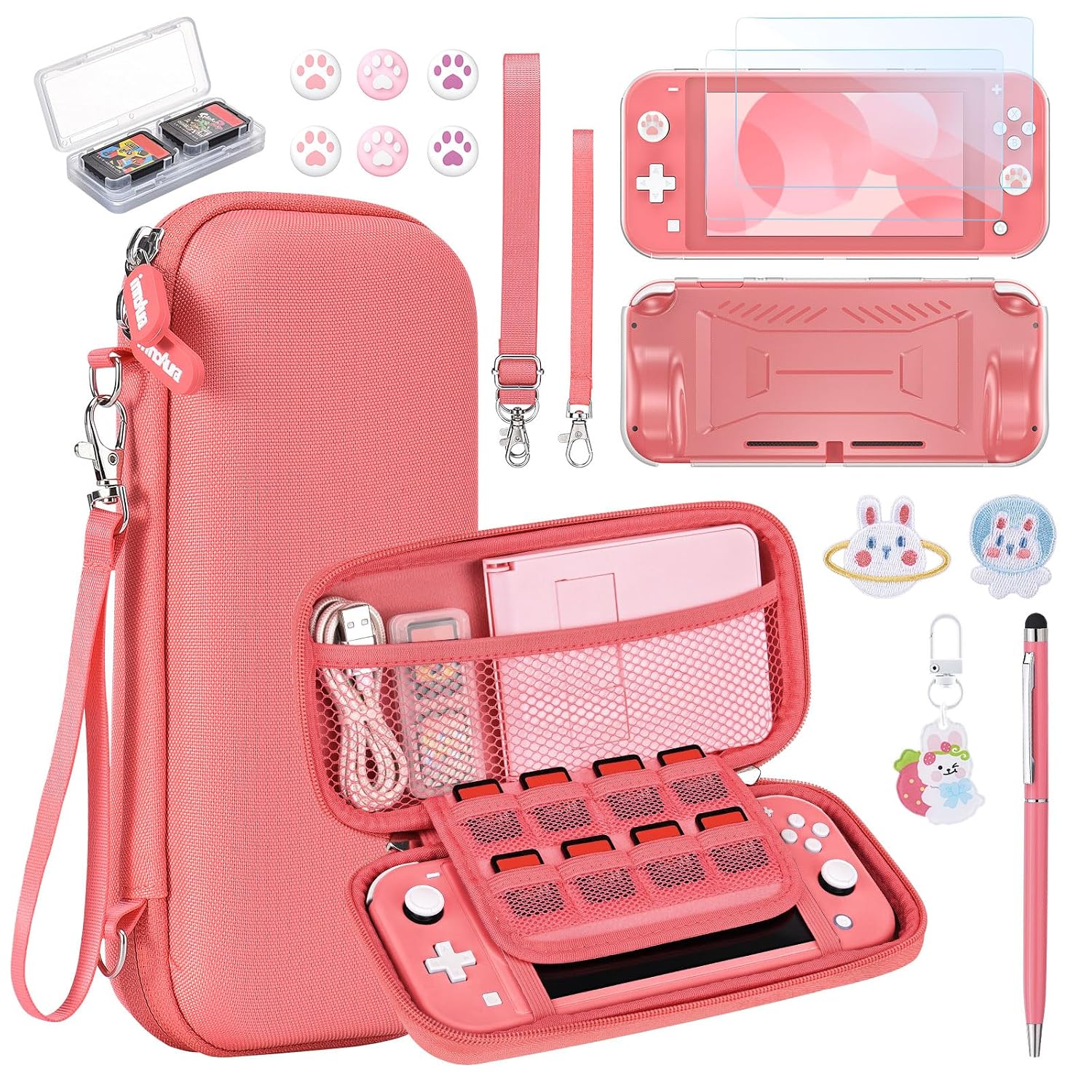 Detalle de innoAura Switch Lite Case 18-in-1 Bundle