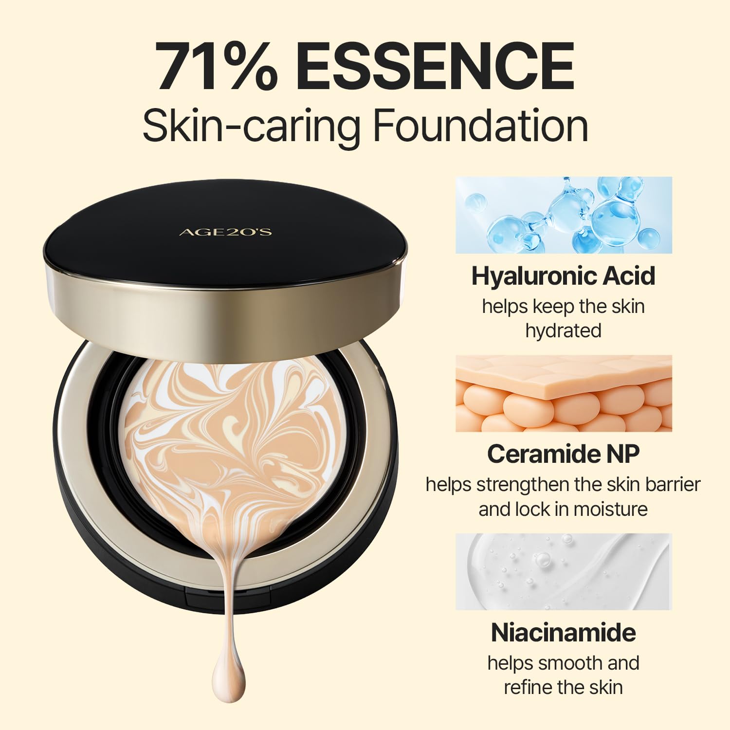 Thumbnail 3 de AGE20'S Signature Essence Pact SPF 50+ 13C