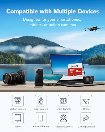 Detalle de Lexar Scheda Micro SD 32 GB: alta velocità fino a 100 MB/s, affidabilità Lexar